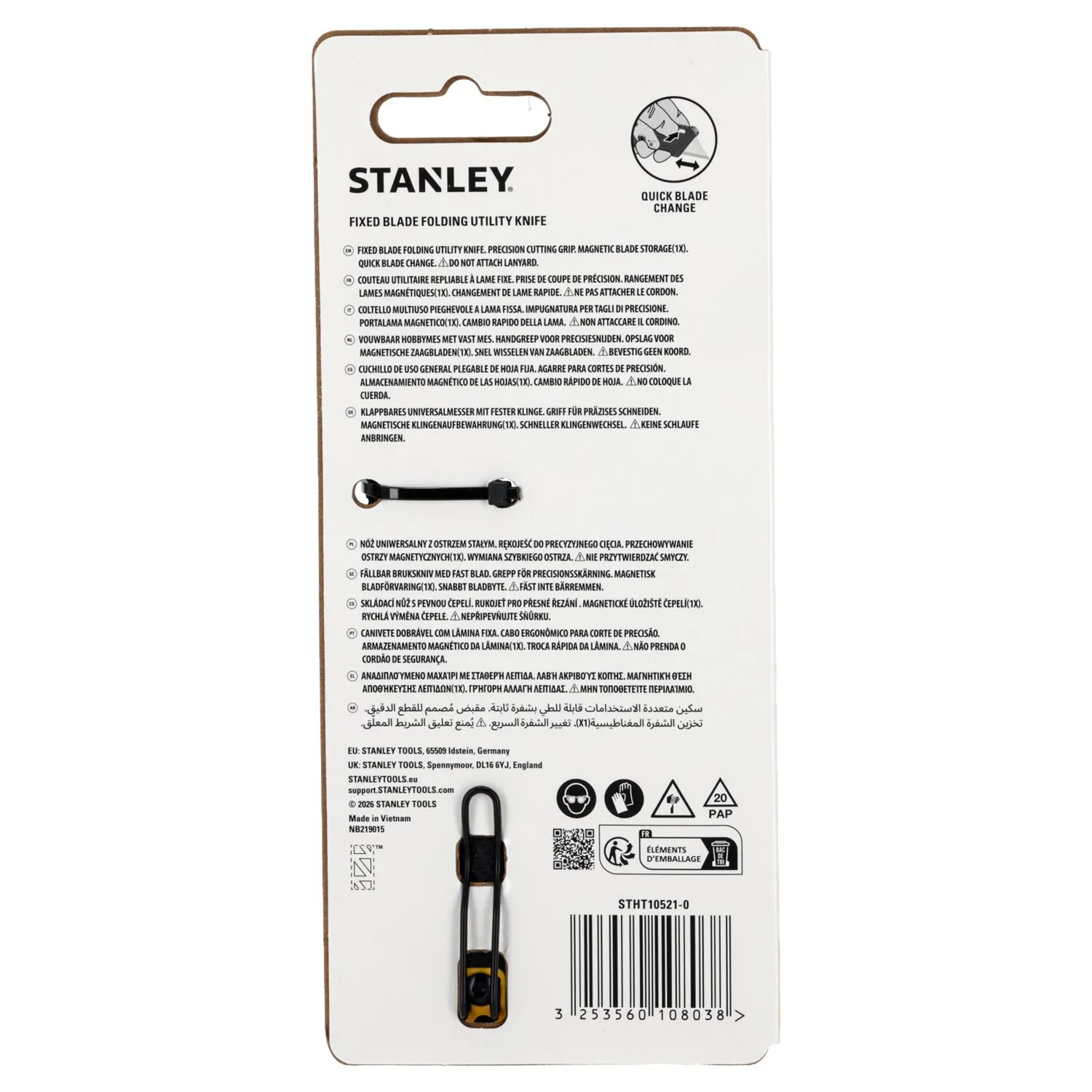 Stanley STHT10521-0 Zakmes - vouwbaar