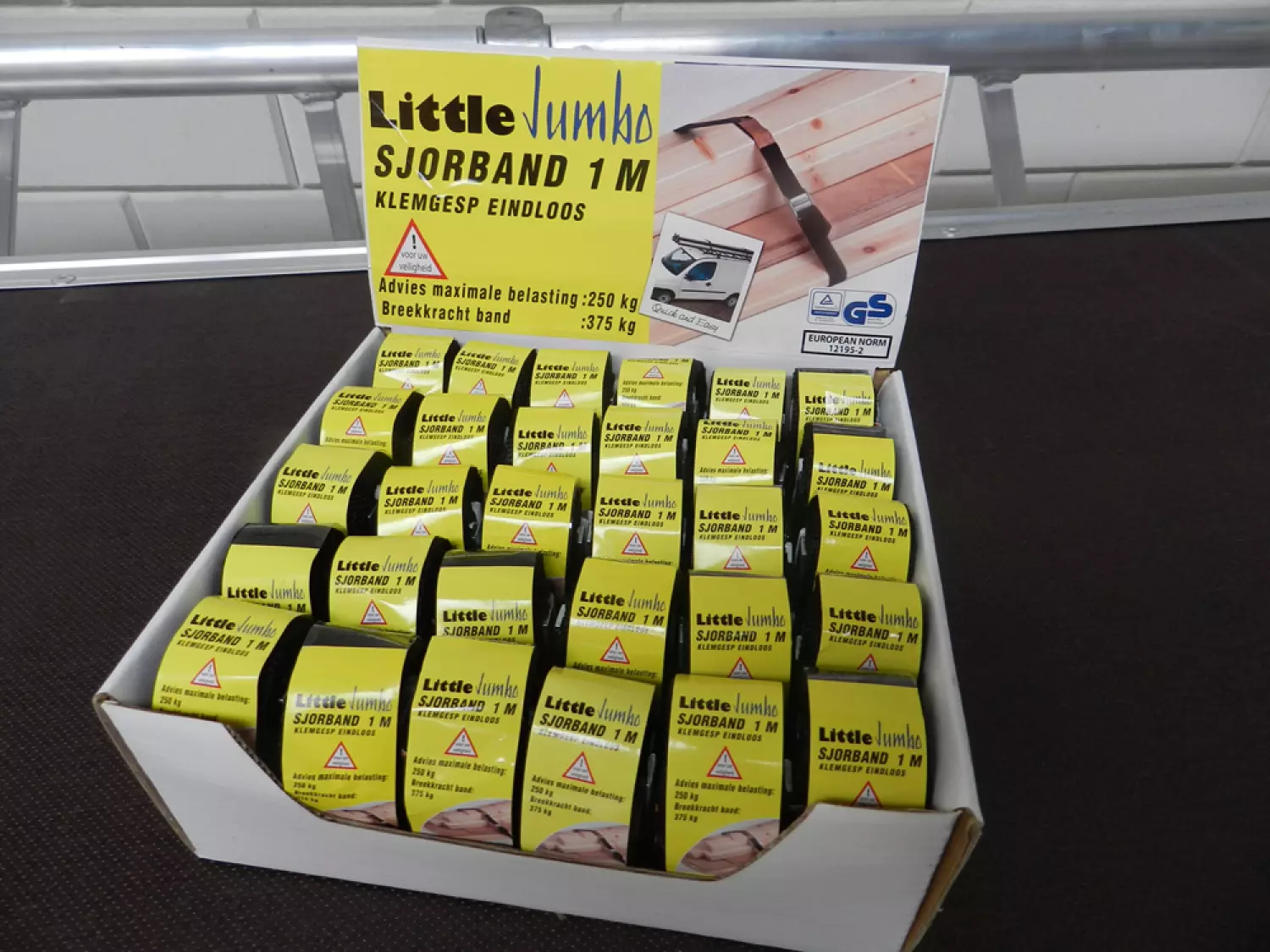 Little Jumbo 1825200100 Spanband eindloos met klemgesp - 1m x 25mm-image