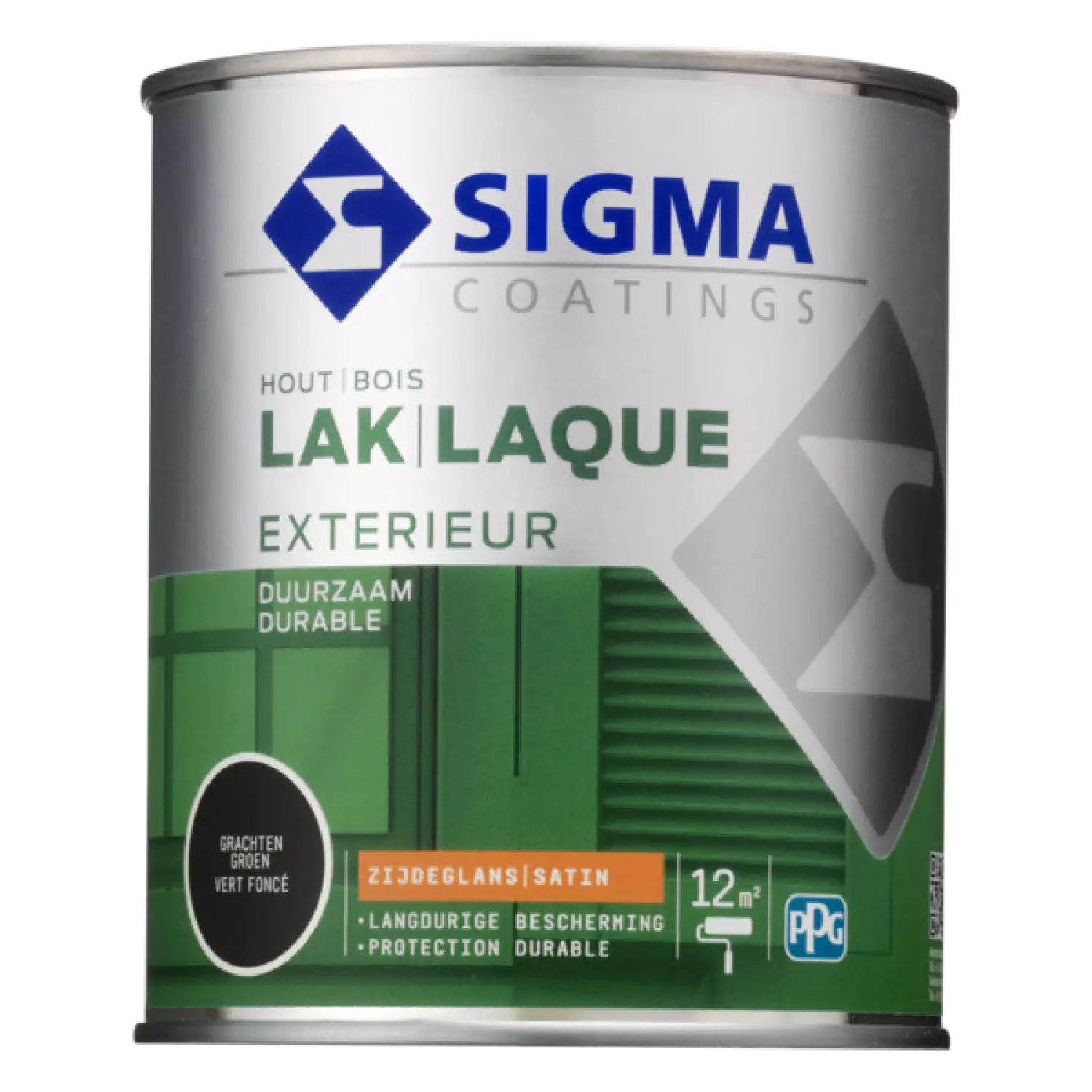 Sigma Houtlak exterieur zijdeglans - Grachtengroen - 0.75L-image