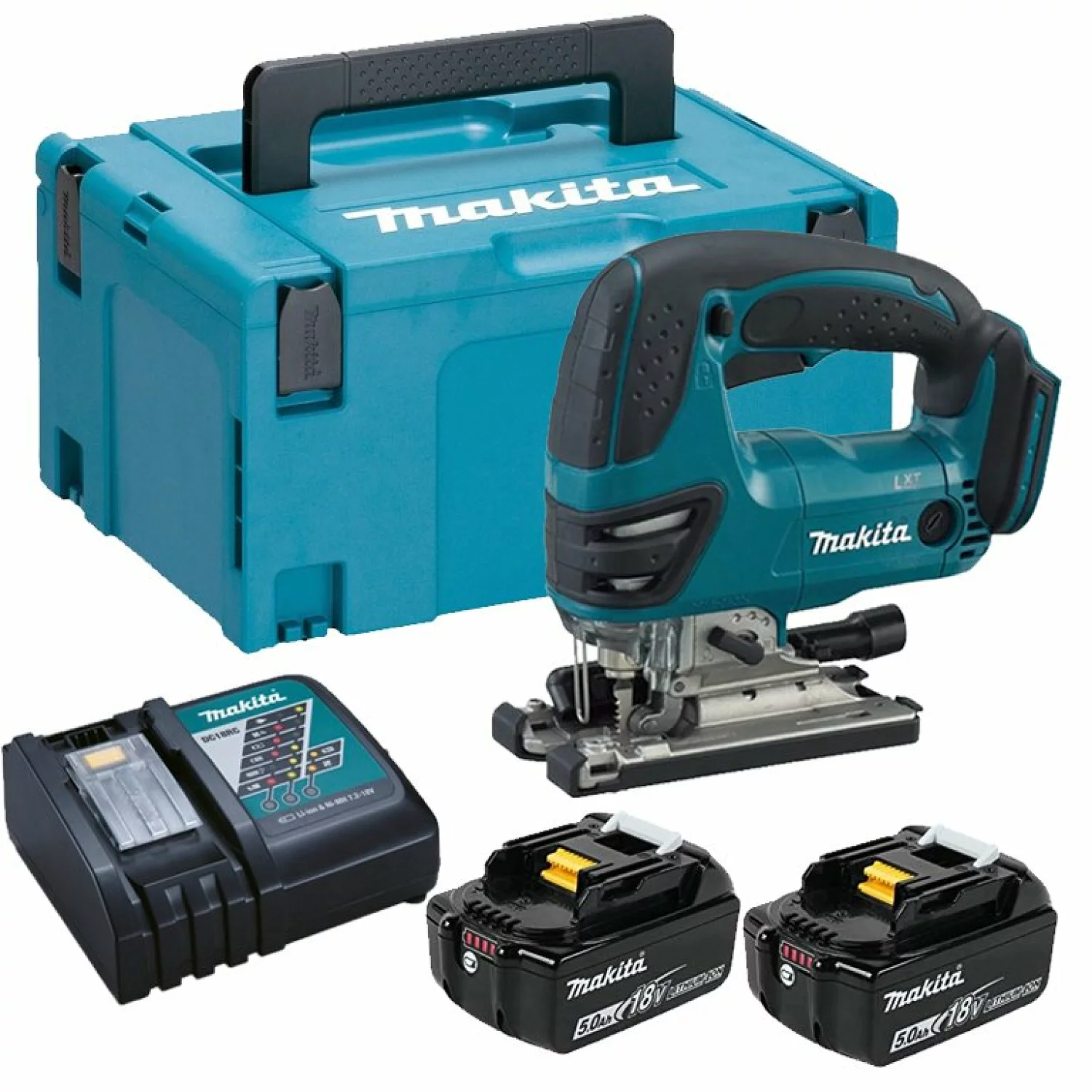 Makita DJV180RTJ 18V Li-Ion Accu decoupeerzaag set (2x 5.0Ah accu) in Mbox - D-greep - variabel-image