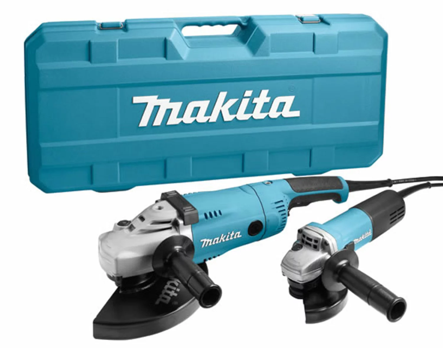 Makita DK0053G - Pack de Meuleuse d'angle (GA9020) et (9558HN) dans coffret - 230 mm 2200 W et 125 mm 840 W-image