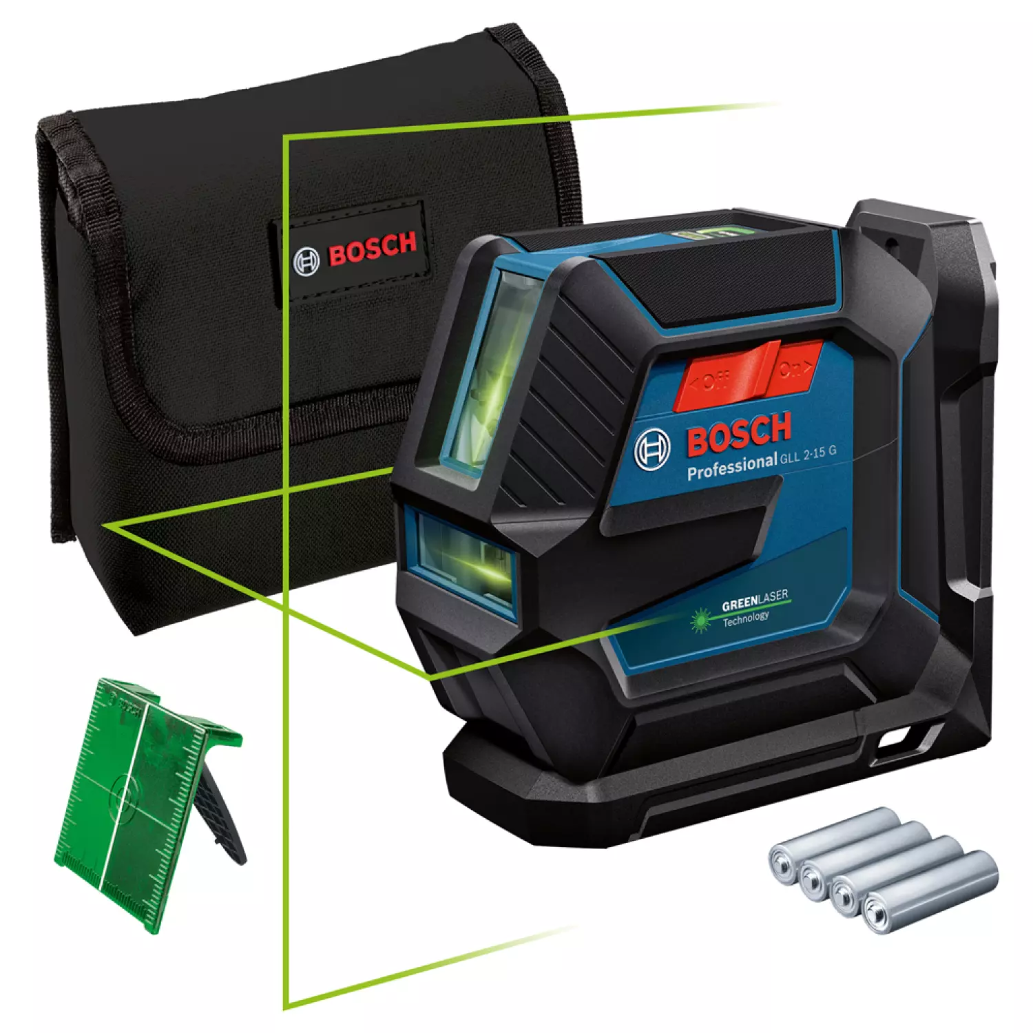 BOSCH GLL 2-15 G CROSSLASER DANS LA POPE DE RAPPORT - 15 M-image