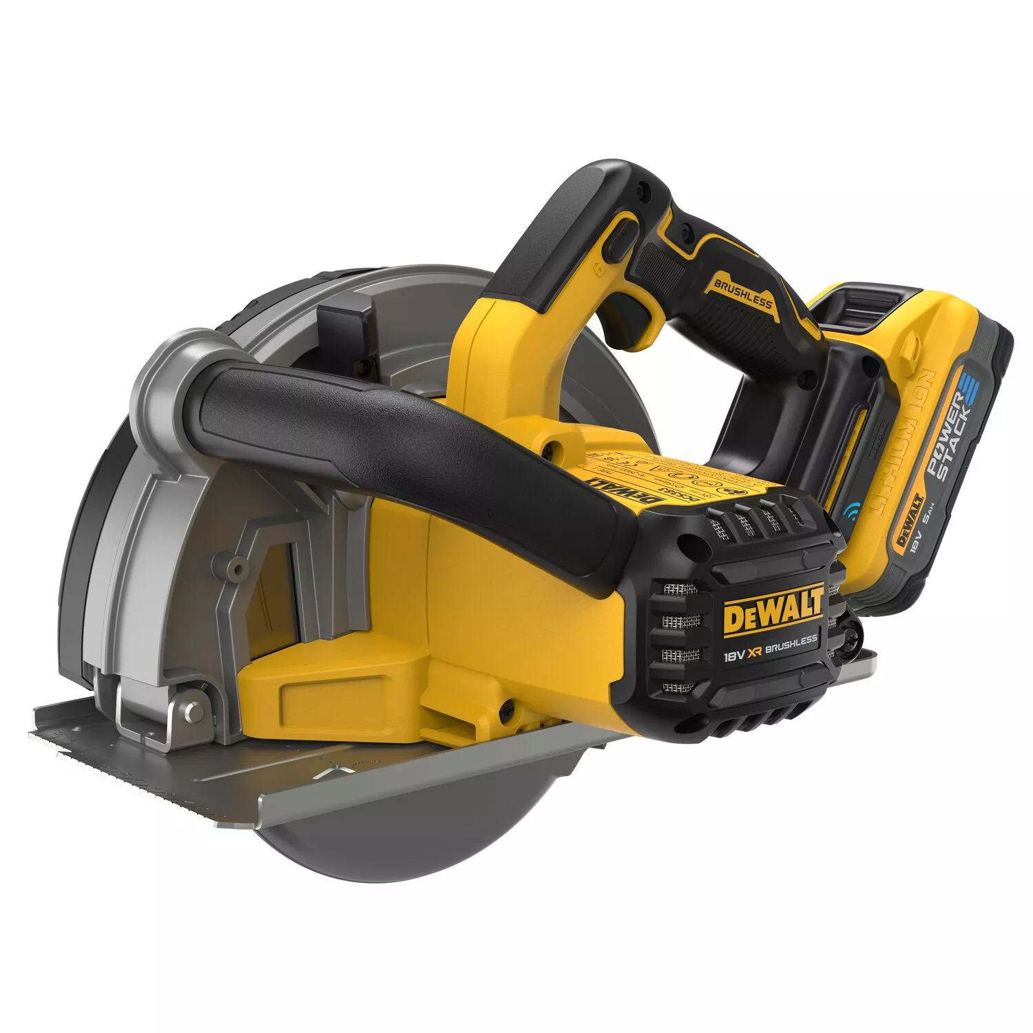 DeWALT DCS383H2-QW Kit de scie circulaire sans fil 18 V Li-ion pour métal (2 batteries 5,0 Ah) dans un coffret TSTAK - 190 mm-image