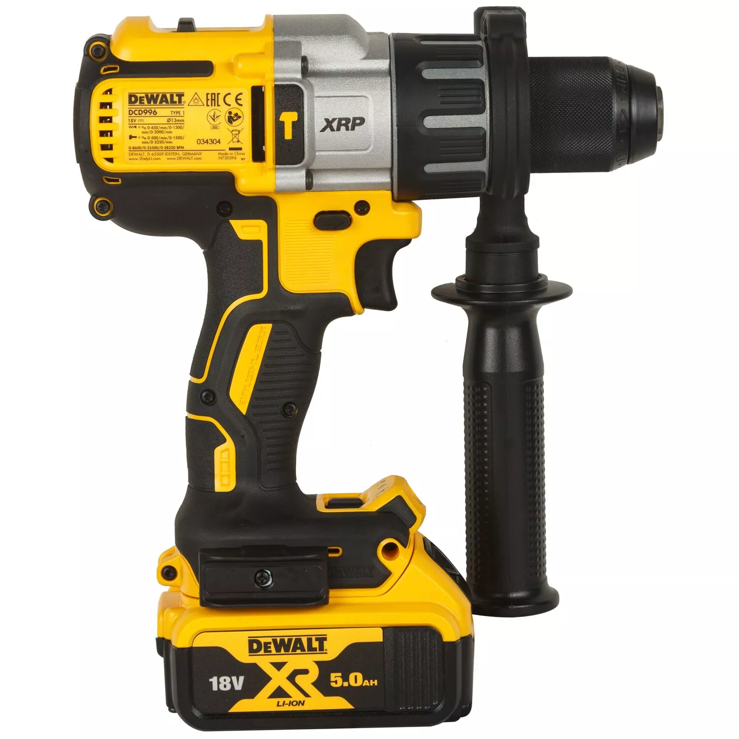 DeWALT DCD996P3K Perceuse visseuse à percussion 18V Li-Ion (3x batterie 5.0Ah) dans coffret - moteur sans charbon-image