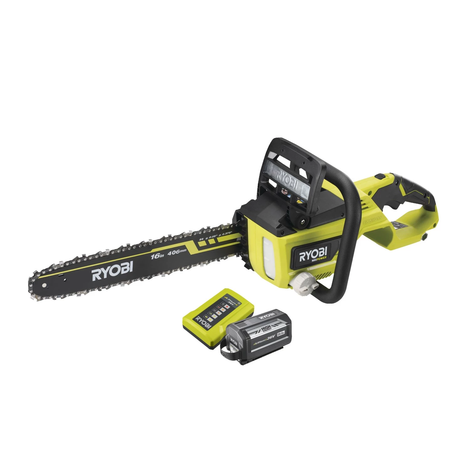 Ryobi RY36CSX40A-160 36V Li-Ion accu kettingzaag set (1 x 6.0Ah) - 40cm - koolborstelloos-image