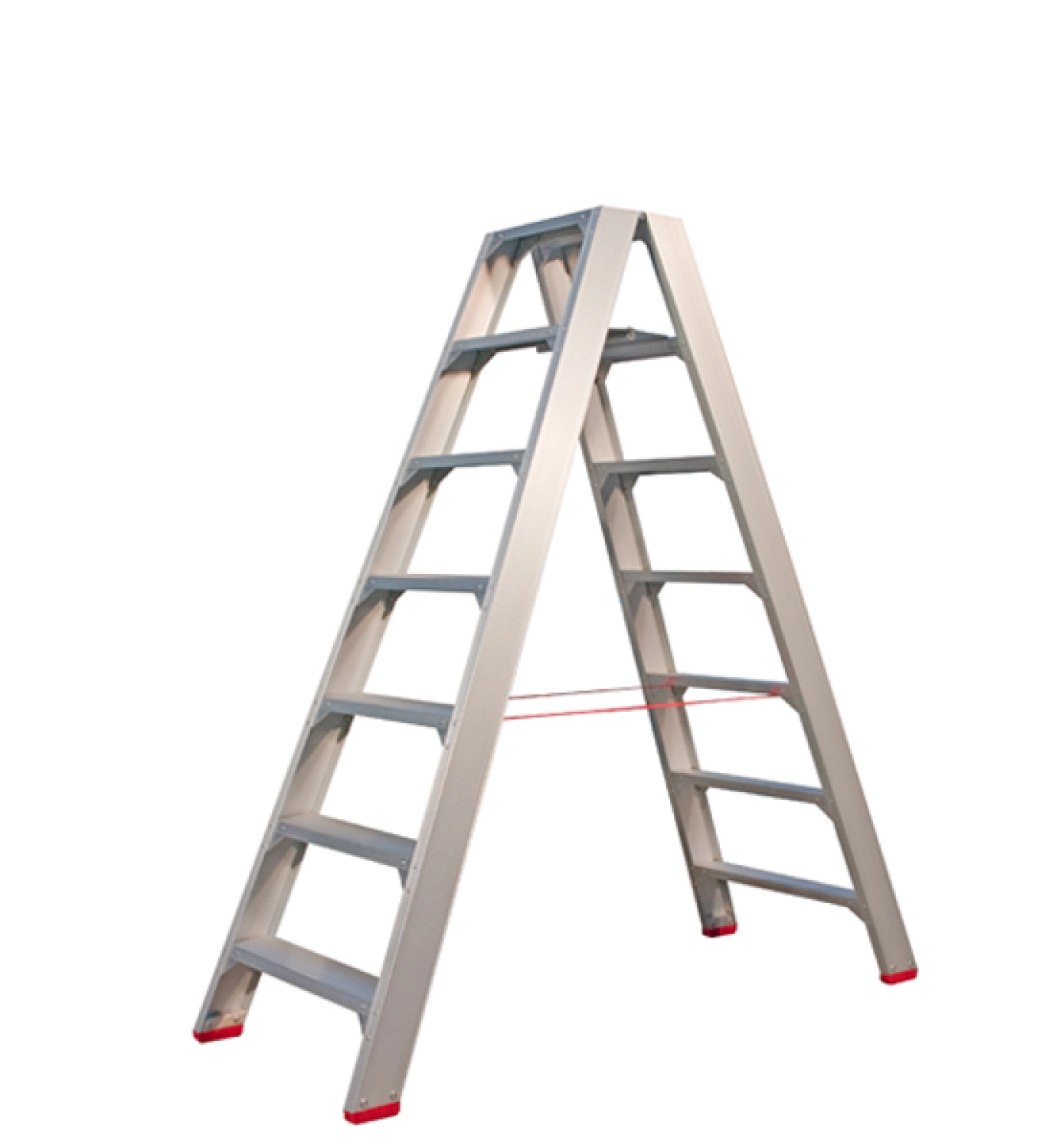 Little Jumbo 4741000207 SuperPRO Dubbele trap - Aluminium - 2 x 7 treden - max. werkhoogte 3.70 m.-image