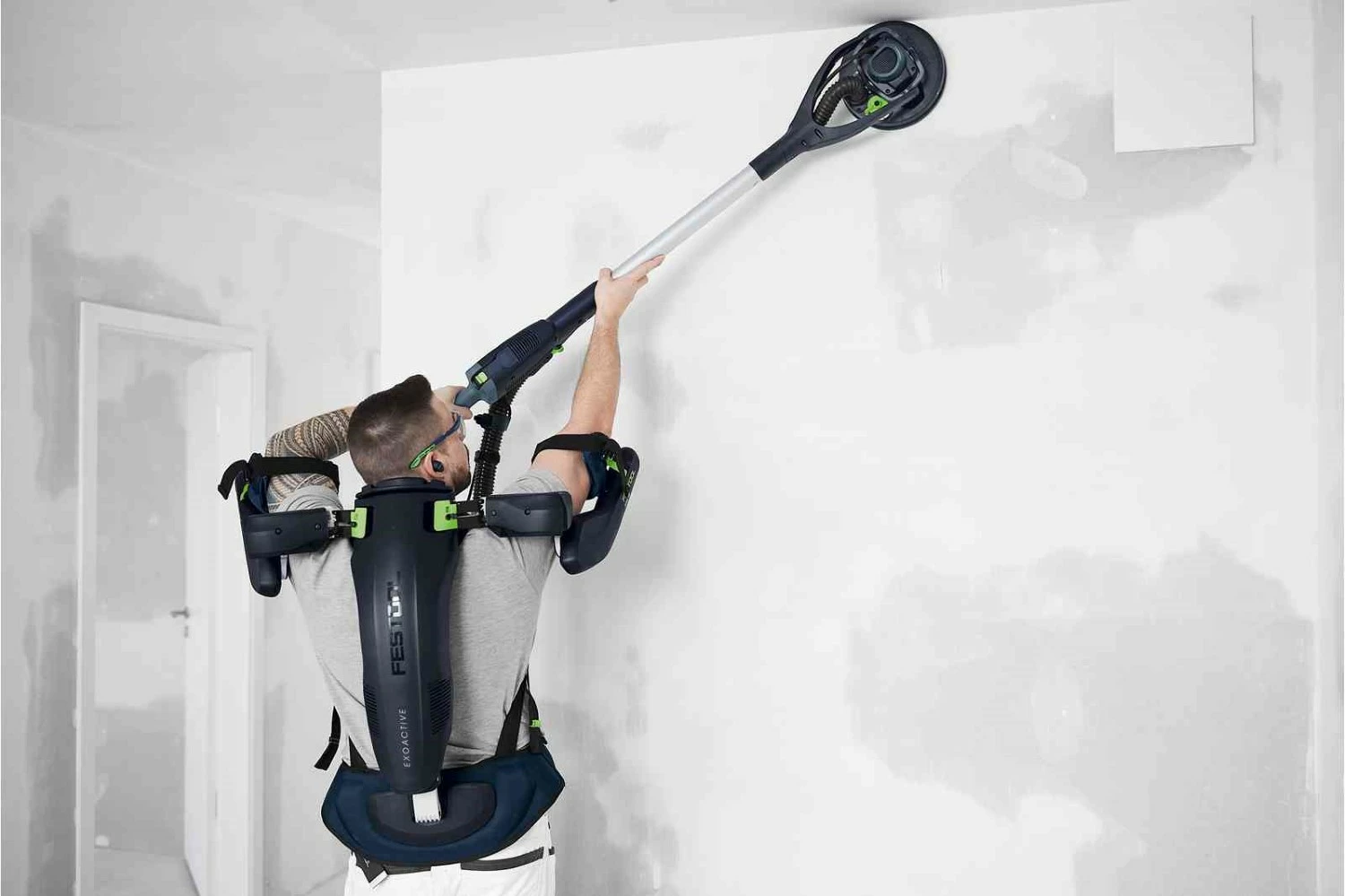 Festool Exoskelet EXO 18 HPC 4,0 I-Plus ExoActive 18V Draagharnas set (2x 4.0Ah accu) in EPP-transportbox-image