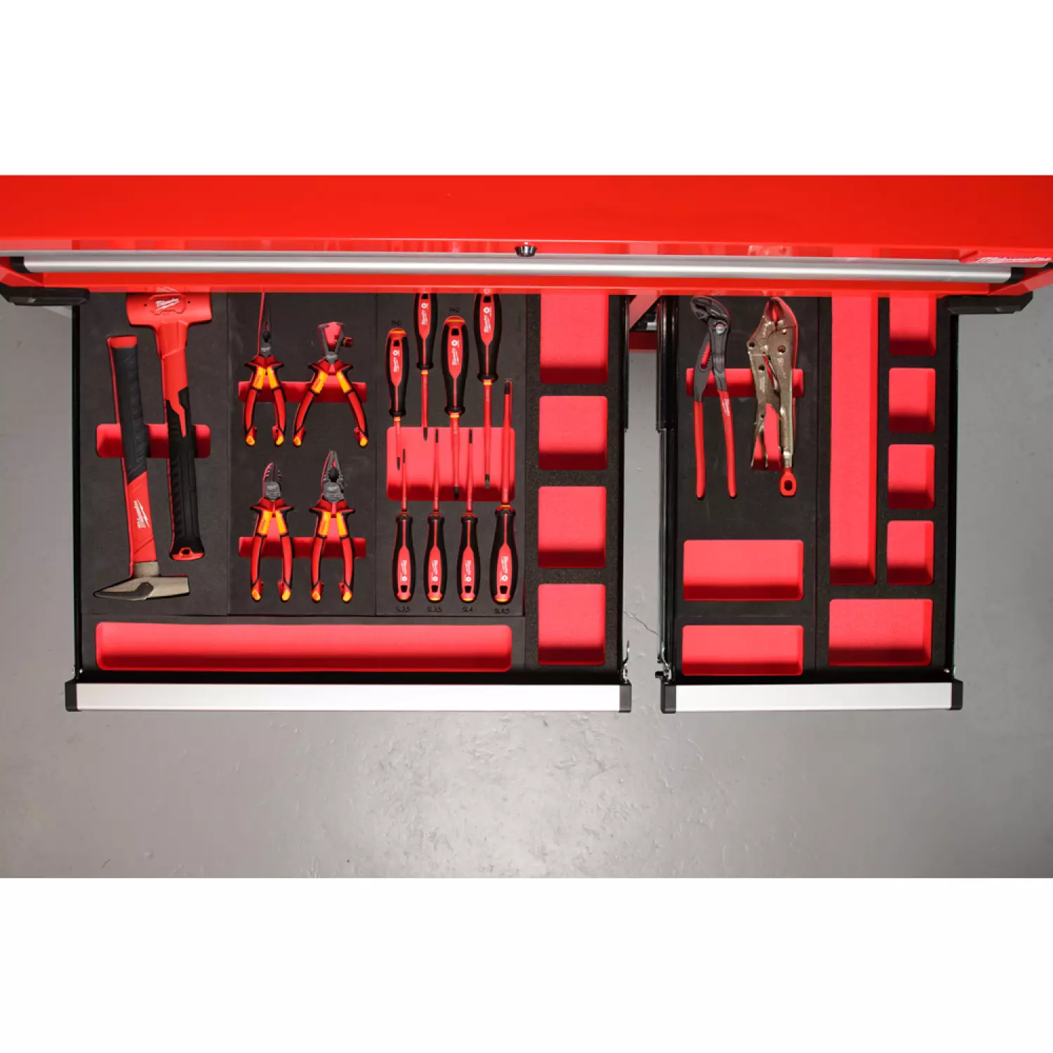 Milwaukee 4932493255 Ensemble de pinces 2 pièces dans un insert en mousse-image