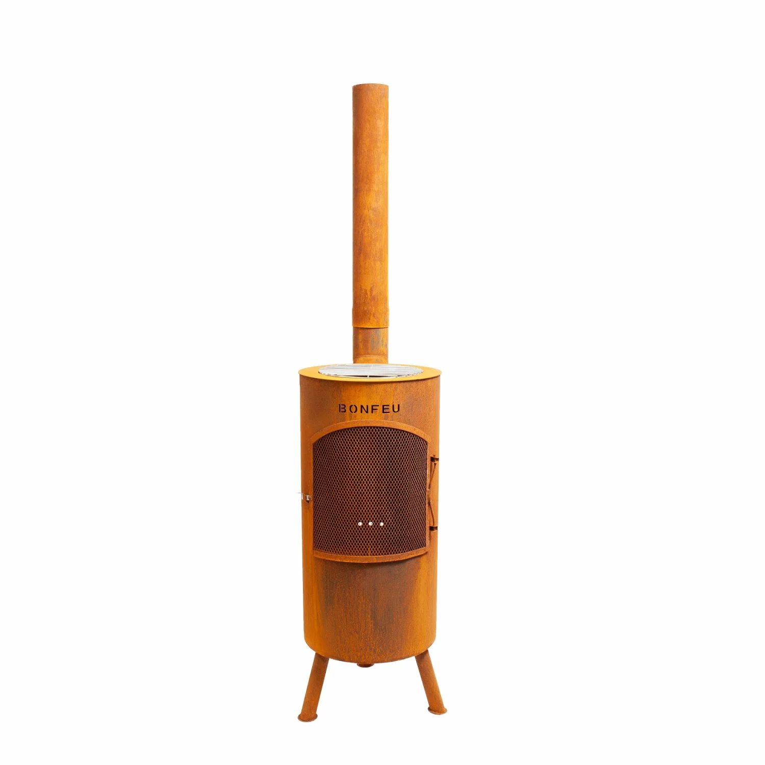 BonFeu 3501R Braséro de jardin BonTino - Rouille – 164 cm – 35 cm-image