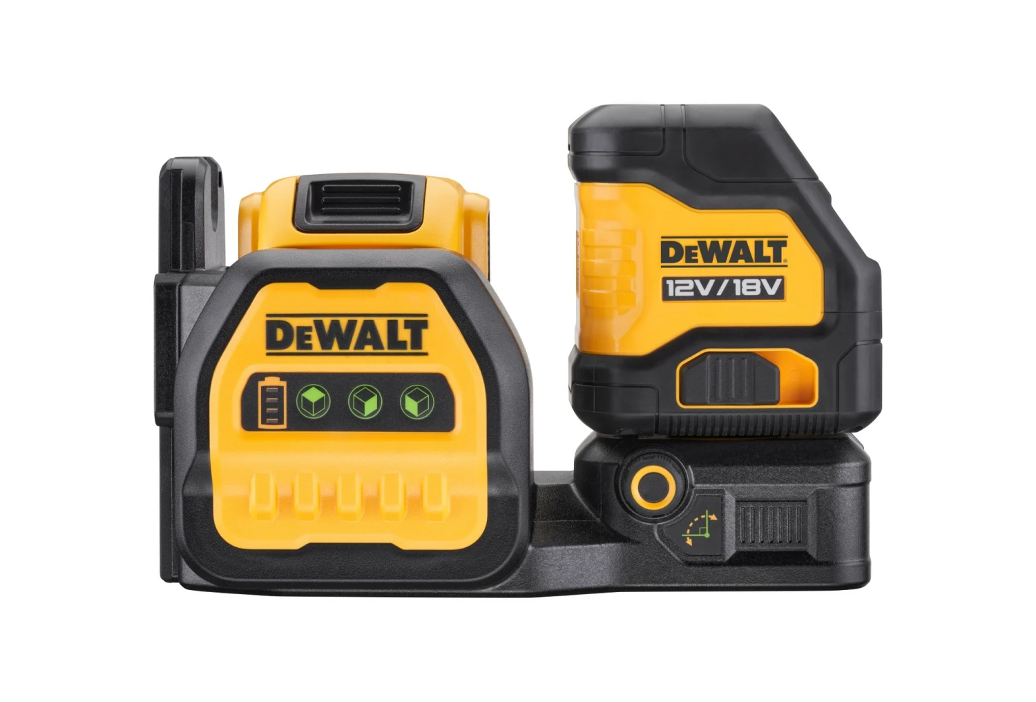 DeWALT DCE088D1G18 12V / 18V Li-ion XR Accu Zelfnivellerende kruislijnlaser set (1x 2.0Ah) in TSTAK koffer - groen-image