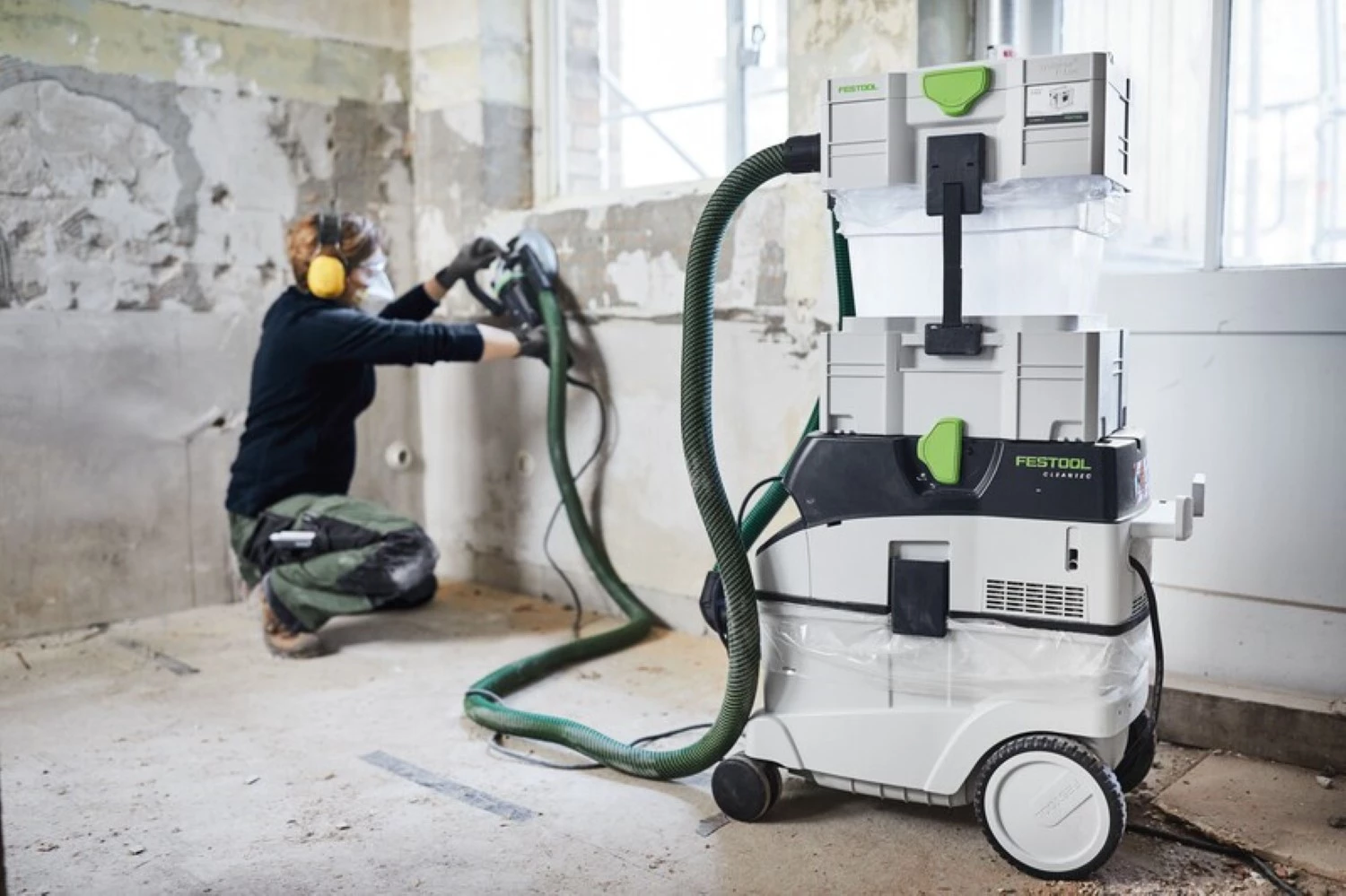Festool CTM 36 EI AC-RENOFIX Bouwstofzuiger - 1200W - klasse M - 36L-image