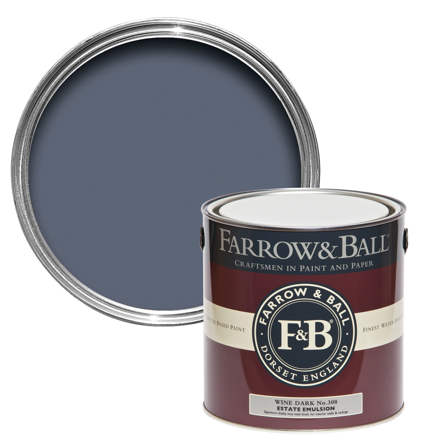 Farrow & Ball Full Gloss Wine Dark No. 308 - 750ml-image