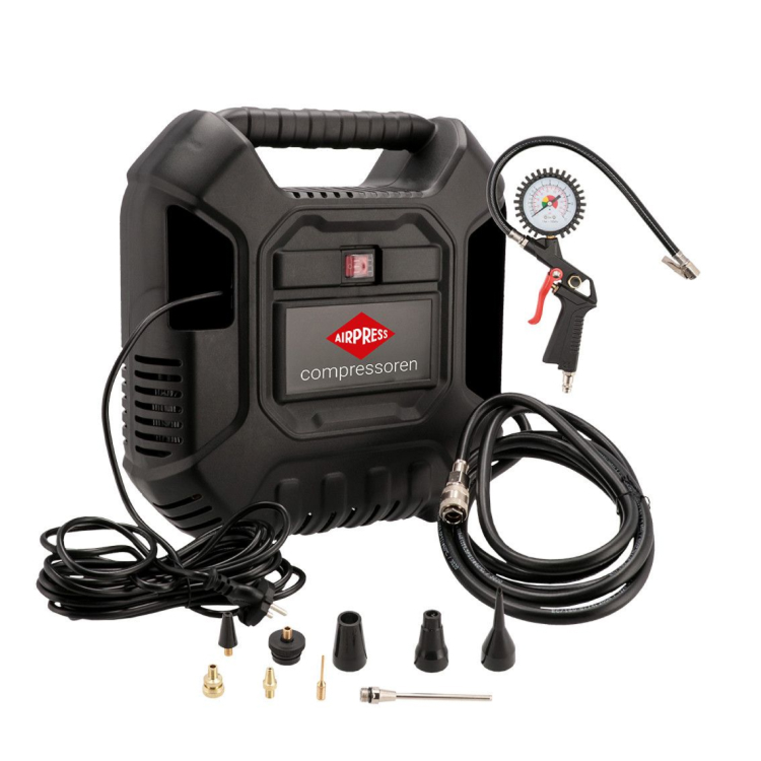 Airpress 36942 Olievrije compressor HLO 180 8 bar 150 l/min met accessoires-image