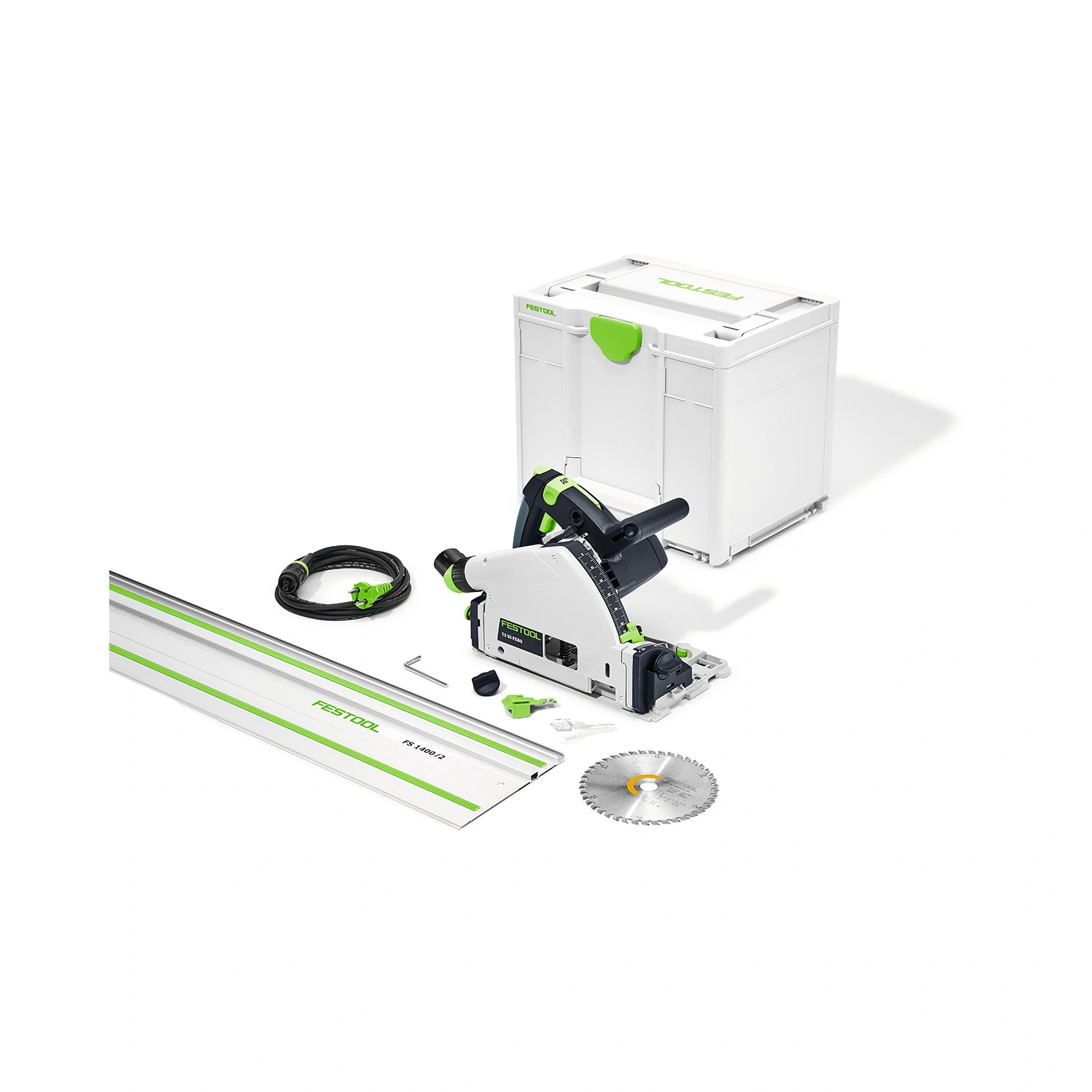 Festool TS 55 FEBQ-Plus Invalcirkelzaagmachine in systainer - 1200W - 160mm