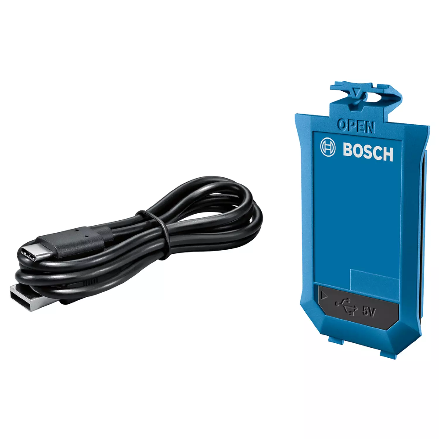 Bosch 0601072U01 - Télémètre laser GLM 50-27 CG, BA 3.7V 1.0Ah A et câble USB-C™ 1 608 M00 C43, dragonne et housse de protection-image