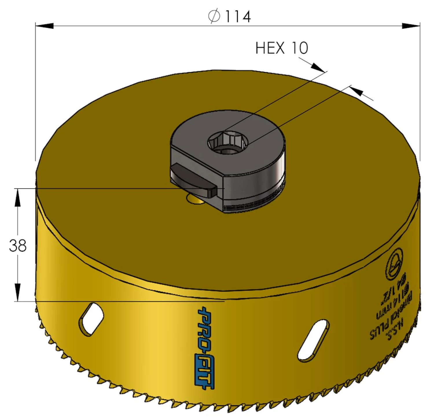 ProFit 09051114 Scie cloche BiMetal Plus - 114 mm-image