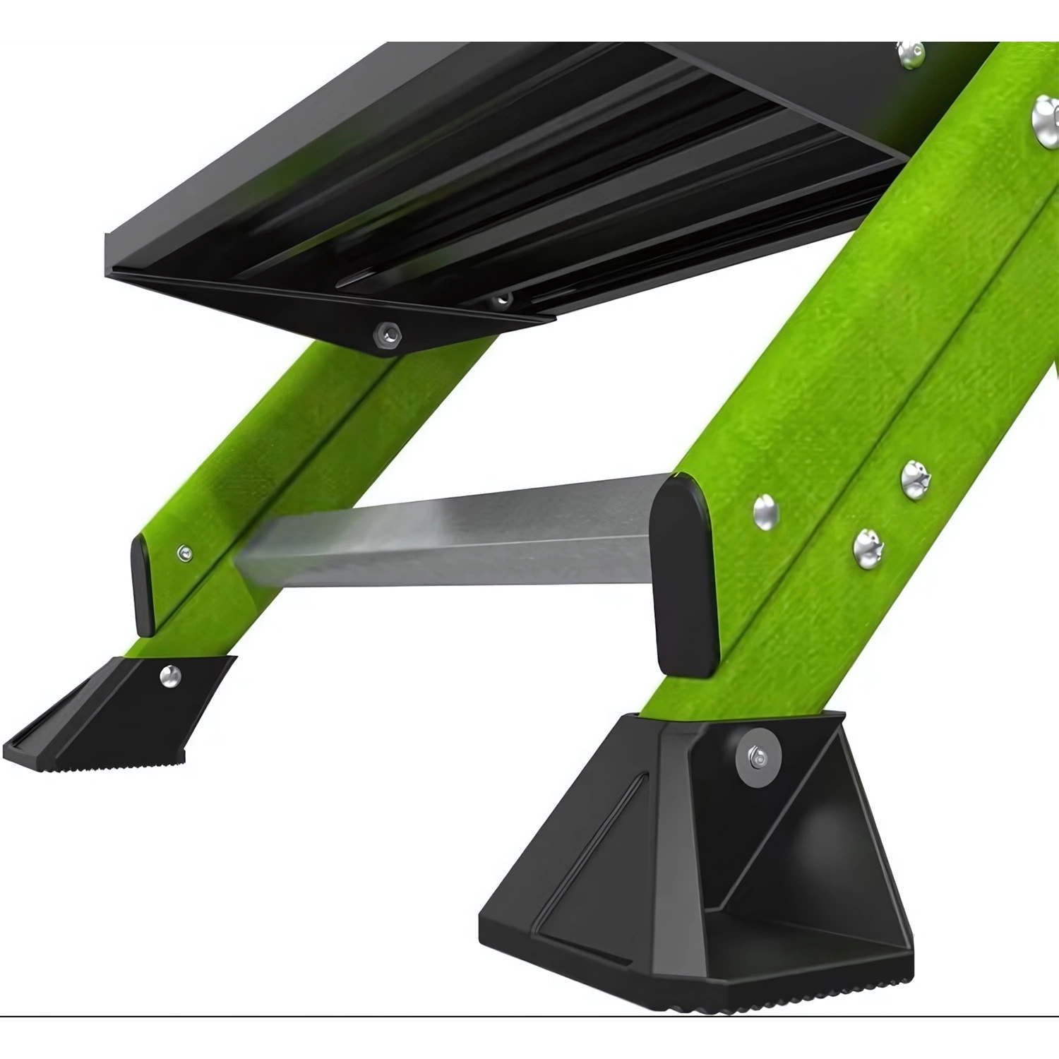 Little Jumbo 484322410 Little Giant Jumbo Step Escabeau - Simple - Fibre de verre - 1 x 4 marches - max. hauteur de travail 2,87m