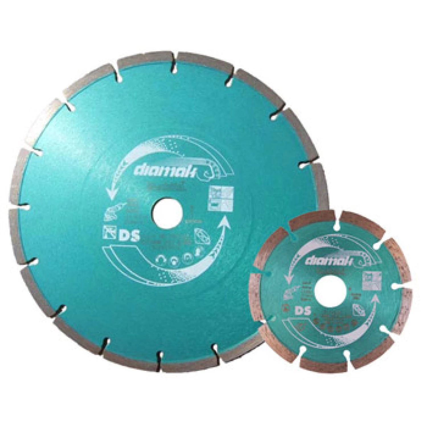 Makita P-80020 Diamantdoorslijpschijf set - 115 & 230 x 22,23mm - beton - steen (2st)-image