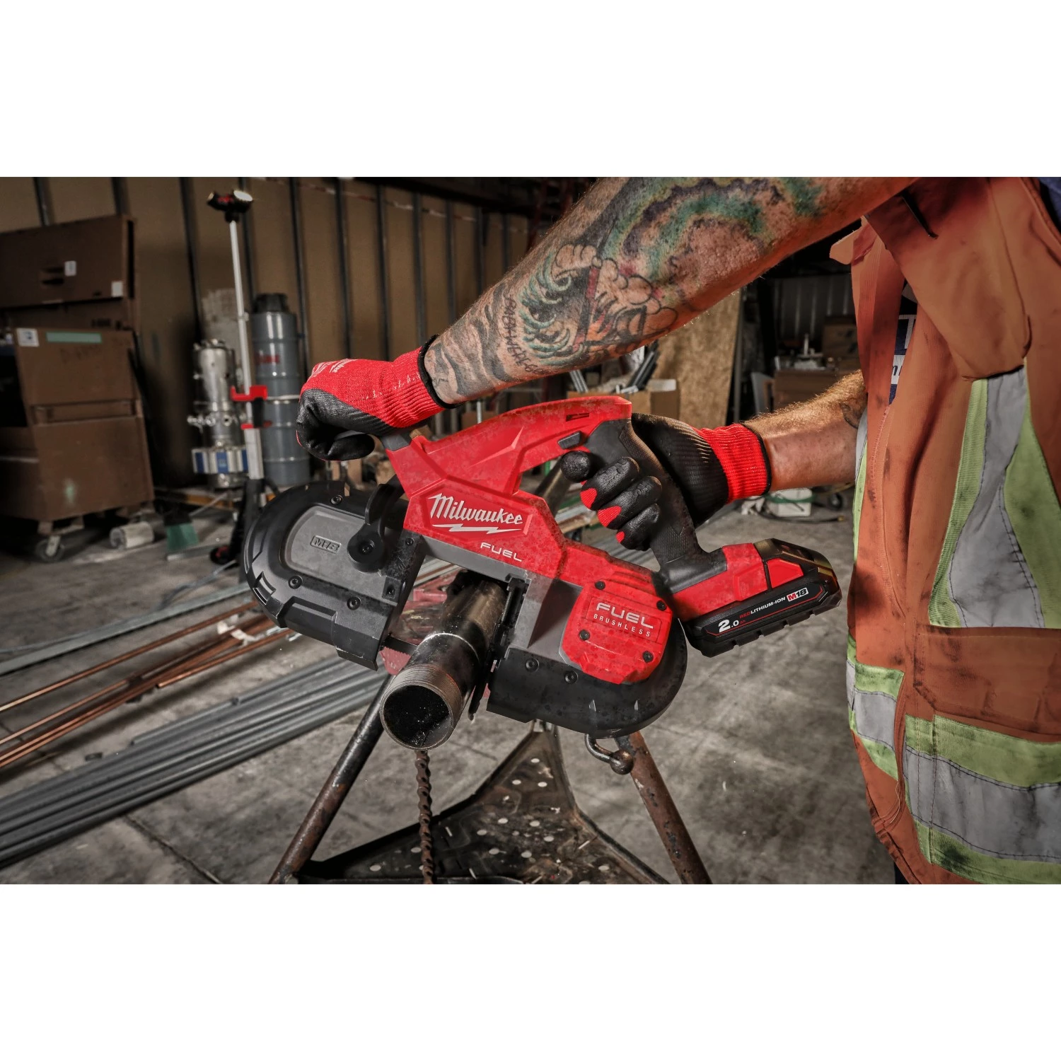 Milwaukee M18 FBS85-0C 18V Li-Ion accu bandzaag body in koffer - 898,52mm - koolborstelloos-image