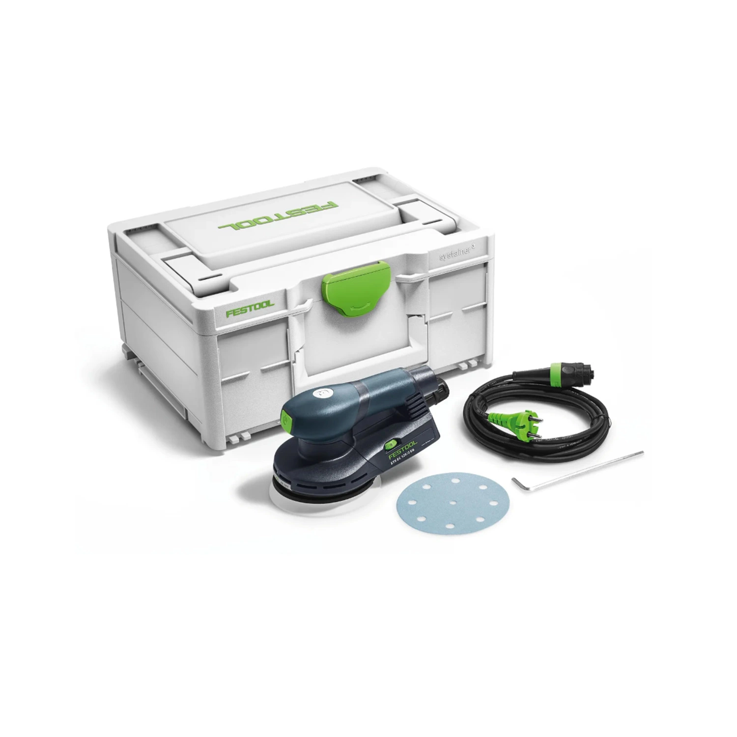 Festool ETS EC 125/3 EQ-Plus Excenterschuurmachine systainer - 400W - 125mm - koolborstelloos-image