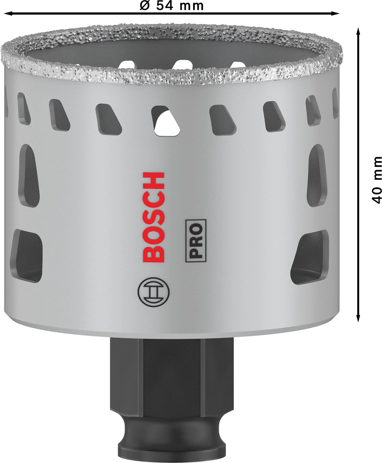 Bosch 2608901563 Scie cloche diamantée PRO Tile PC Plus pour carrelage - 54 mm-image
