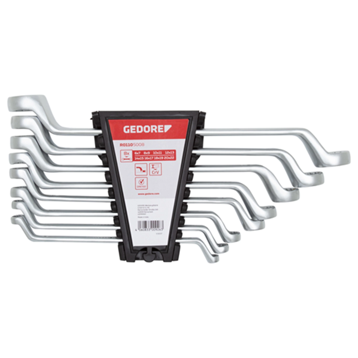 Gedore RED R01105008 8-delige Ringsleutelset-image