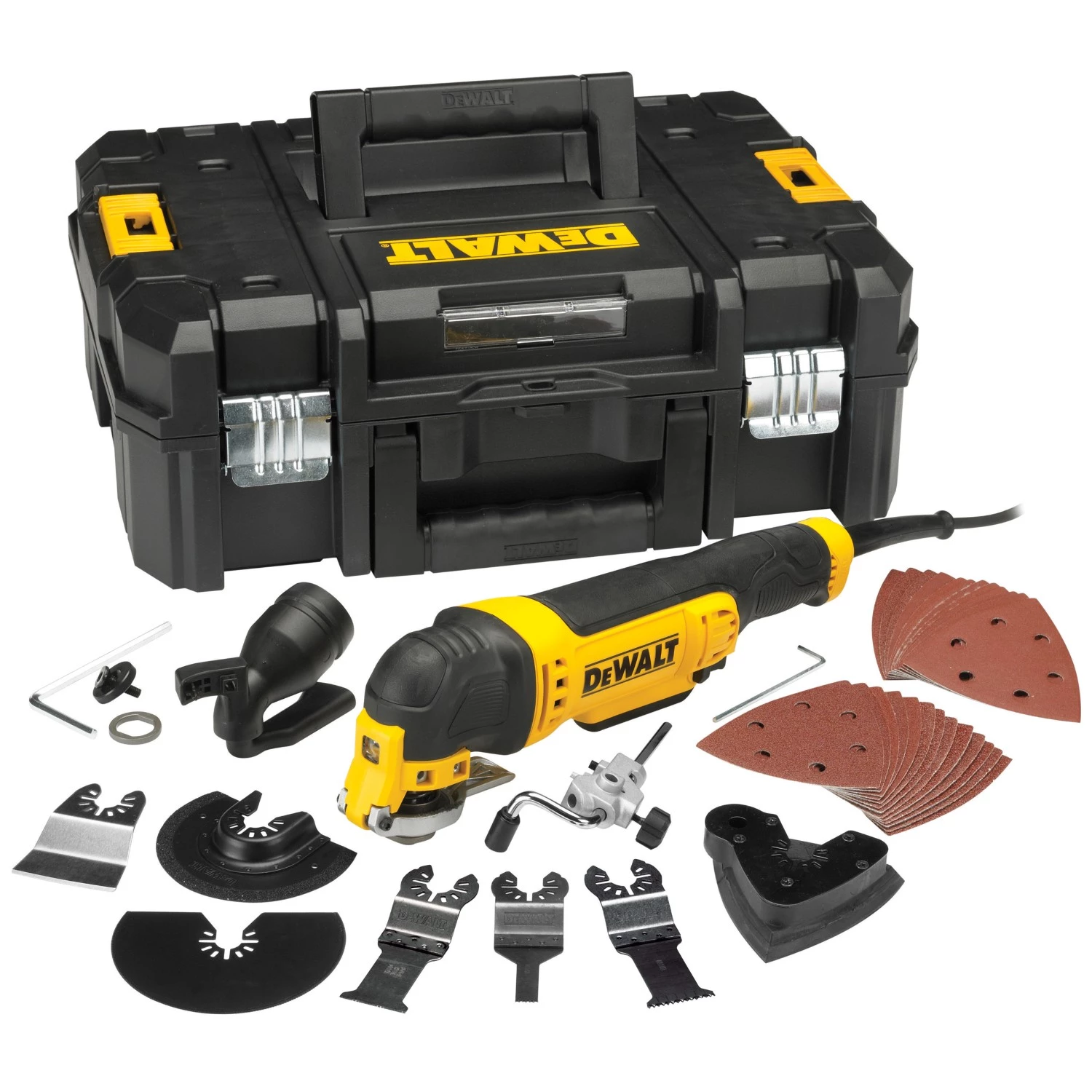 DeWALT DWE315KT-QS Outil multifonction + kit d'accessoires 37 pièces dans un coffret TSTAK - 300 W