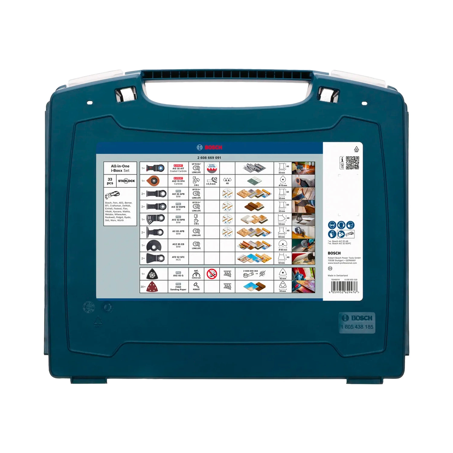 Bosch 2608669091 Standaard multitool all-in-one set voor diverse toepassingen (10-delig)-image