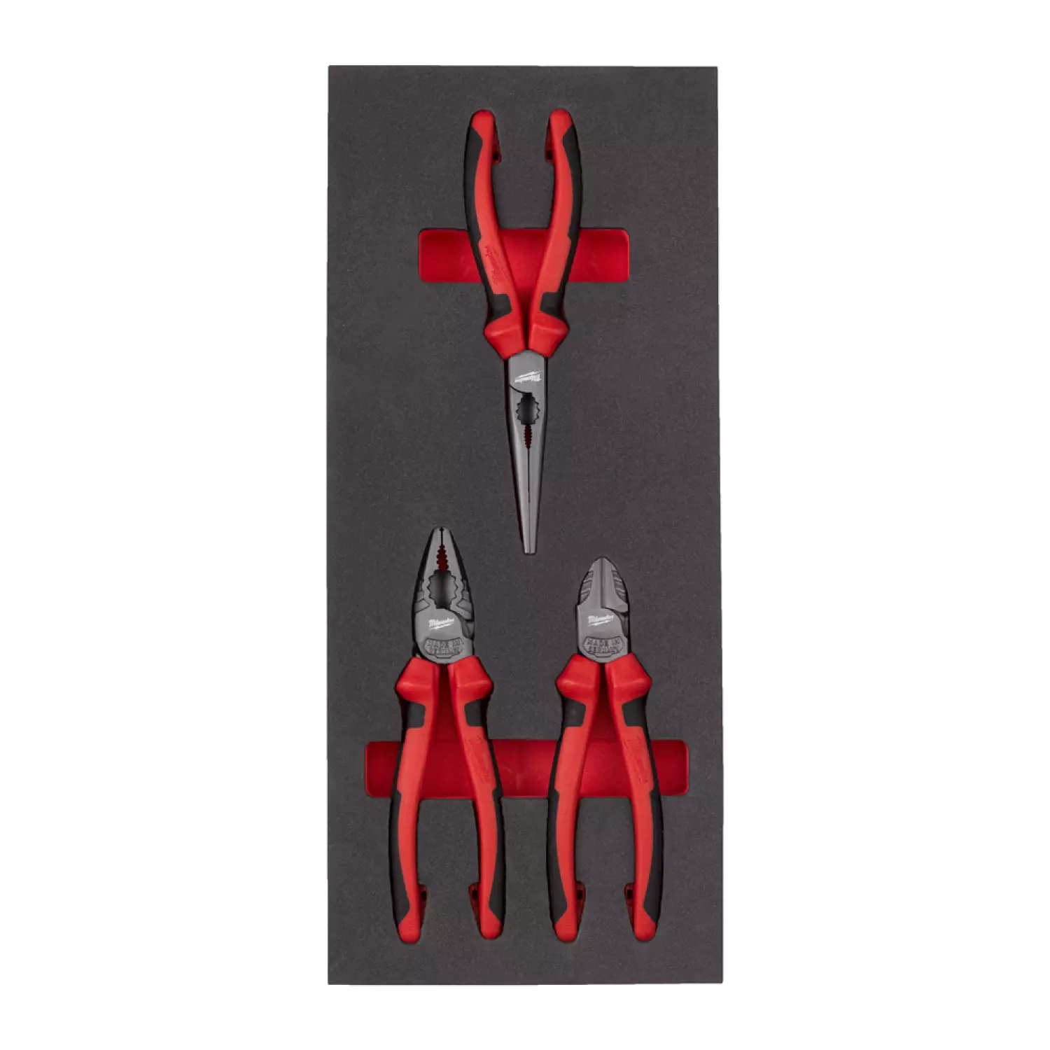 Milwaukee 4932493256 Ensemble de pinces 3 pièces dans une mousse de protection-image