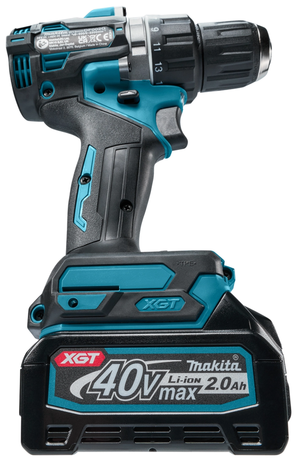 Makita DF002GD201 XGT 40V Max Li-Ion accu boor-/schroefmachine set (2x 2,5Ah) in Mbox - 64Nm - koolborstelloos-image