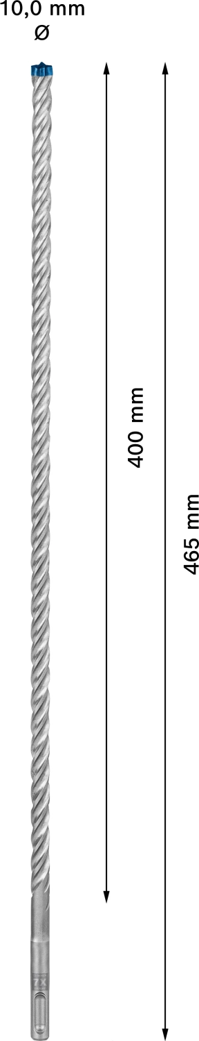 Bosch 2608900102 EXPERT Foret SDS Plus-7X - 10x400x465mm-image