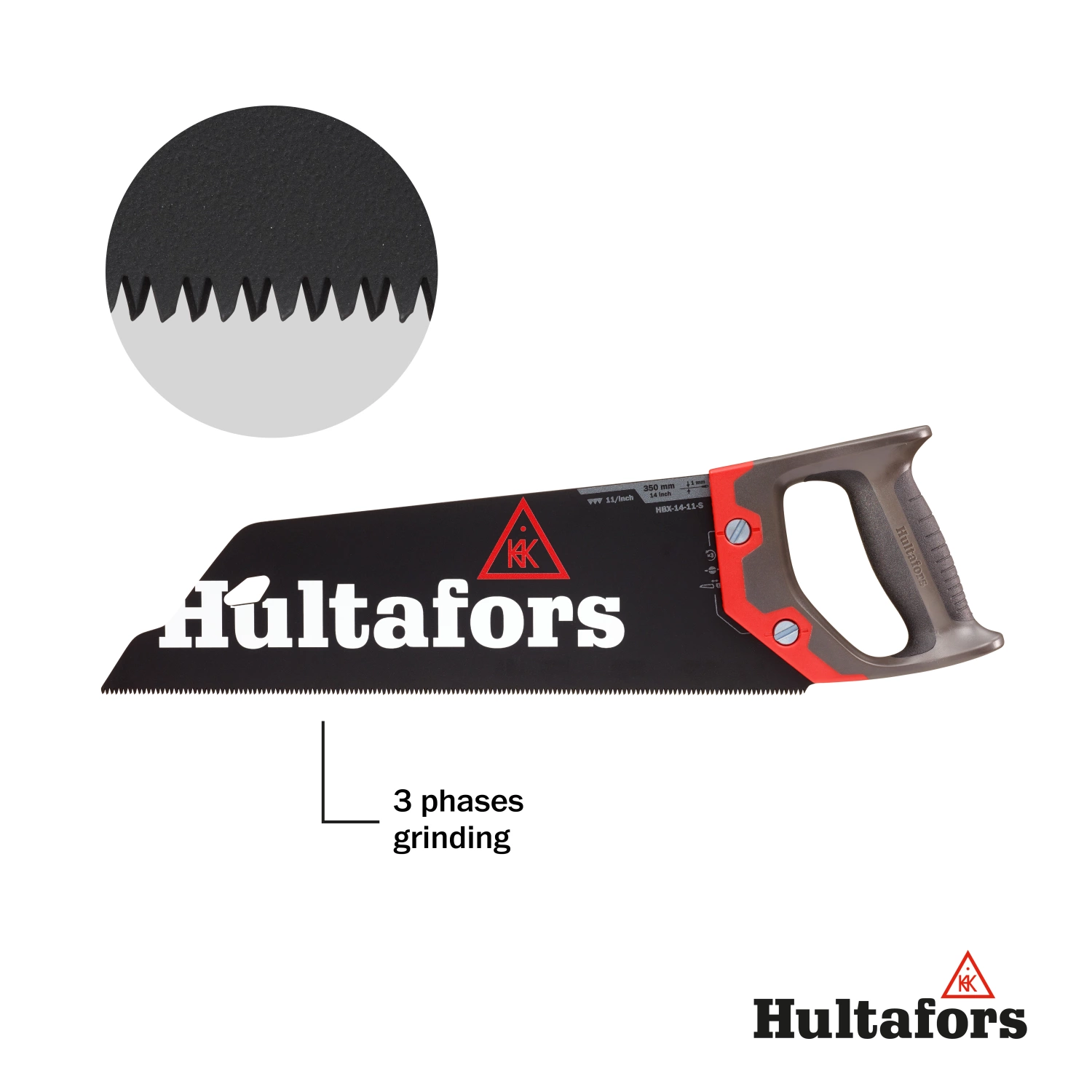 Hultafors HBX-14-11-S - Scie à main courte - 11TPI - 350 mm-image