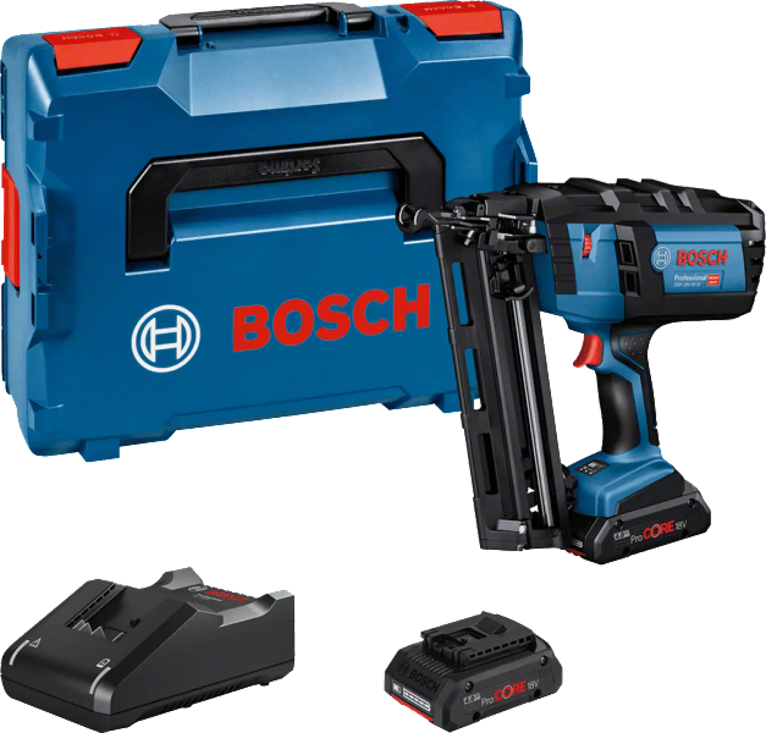 Bosch GNH 18V-64 M 18V Li-ion Accu tacker set (2x 4,0 Ah) in L-Boxx-image