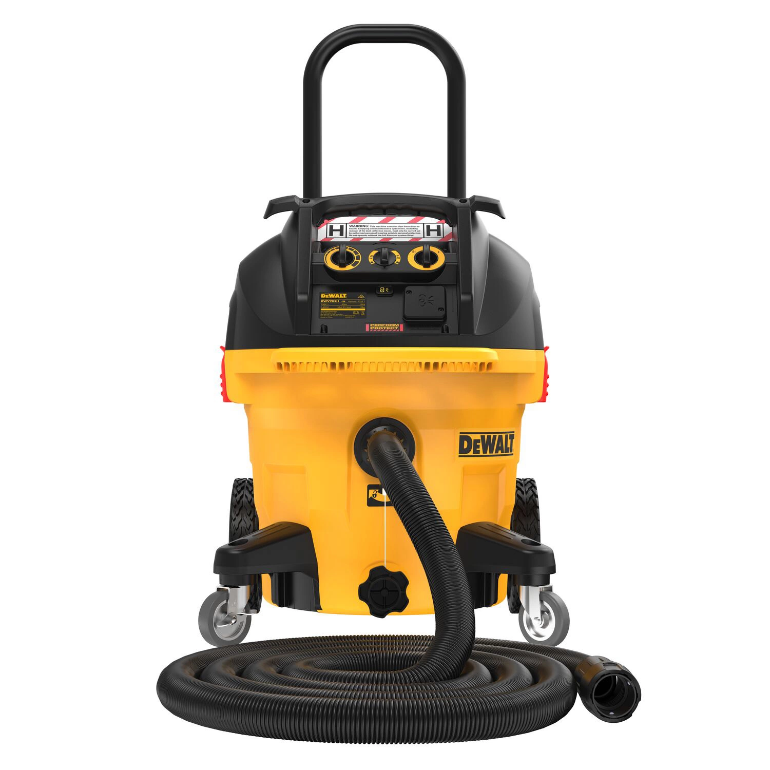 DeWALT DWV905H-QS Aspirateur de chantier - 1400W - classe H - 38L-image