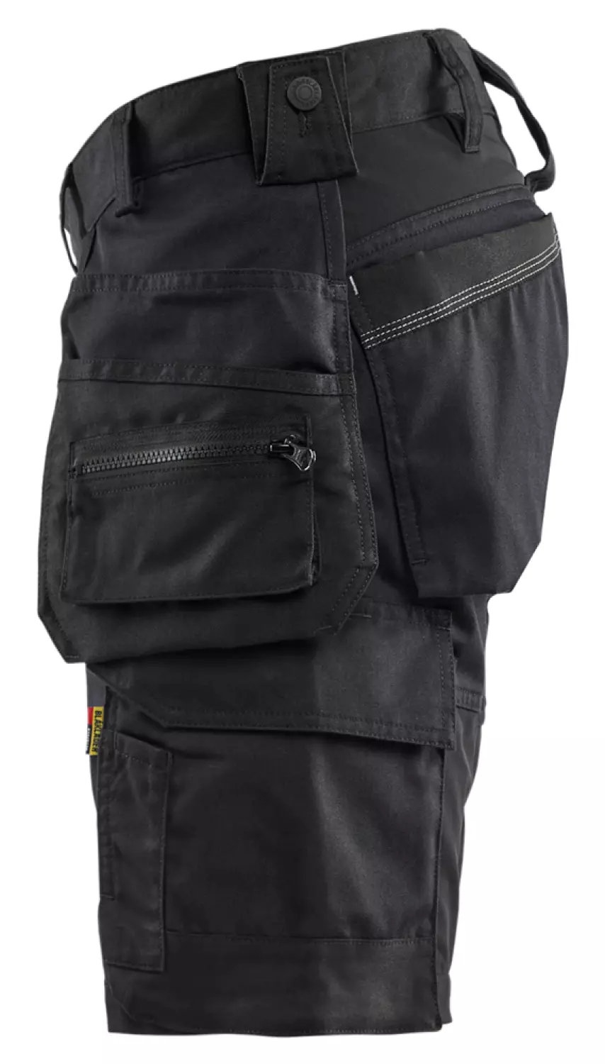 Blåkläder 1752 2-weg stretch Werkshort met gereedschapszakken - Zwart - Maat 54-image
