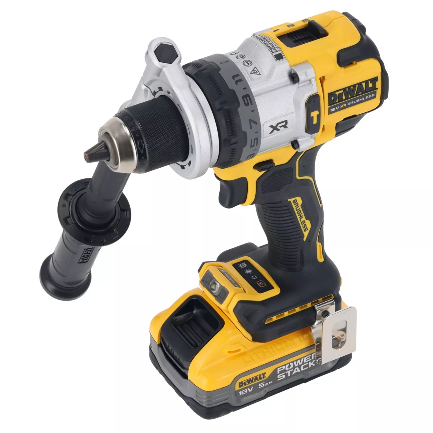 DeWALT DCD1007H2T 18V Li-ion accu klopboor-/schroefmachine set (2x 5.0Ah accu) in TSTAK - 169Nm-image