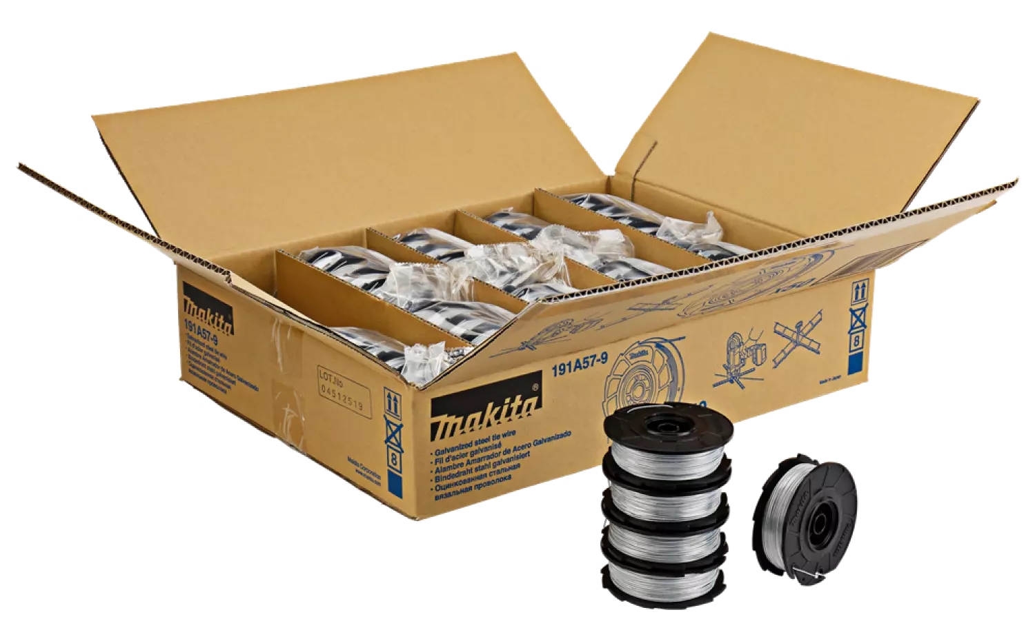 Makita 191A57-9 Vlechtdraad gegalvaniseerd voor DTR180-image