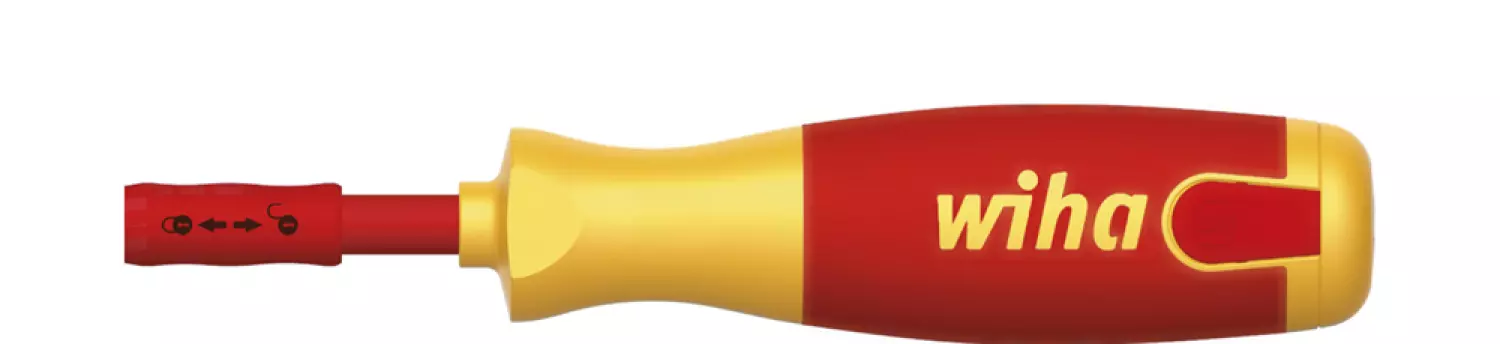 Wiha 38613 Tournevis avec magasin d'embouts LiftUp electric Phillips, PlusMinus/Pozidriv, fente avec 6 slimBits - sous blister-image