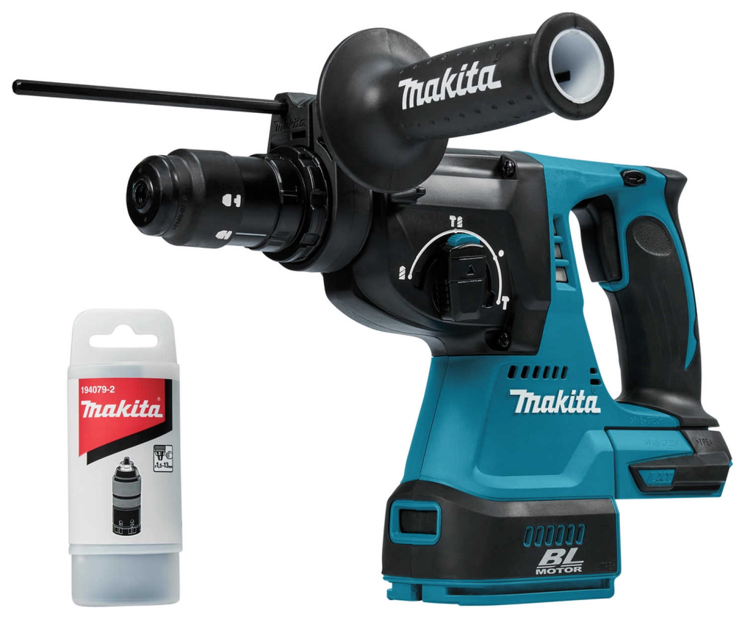 Makita DHR243Z - Perforateur burineur sans-fil - 18V Li-ion - SDS-plus - Machine seule - Mandrin serrage rapide - Brushless-image