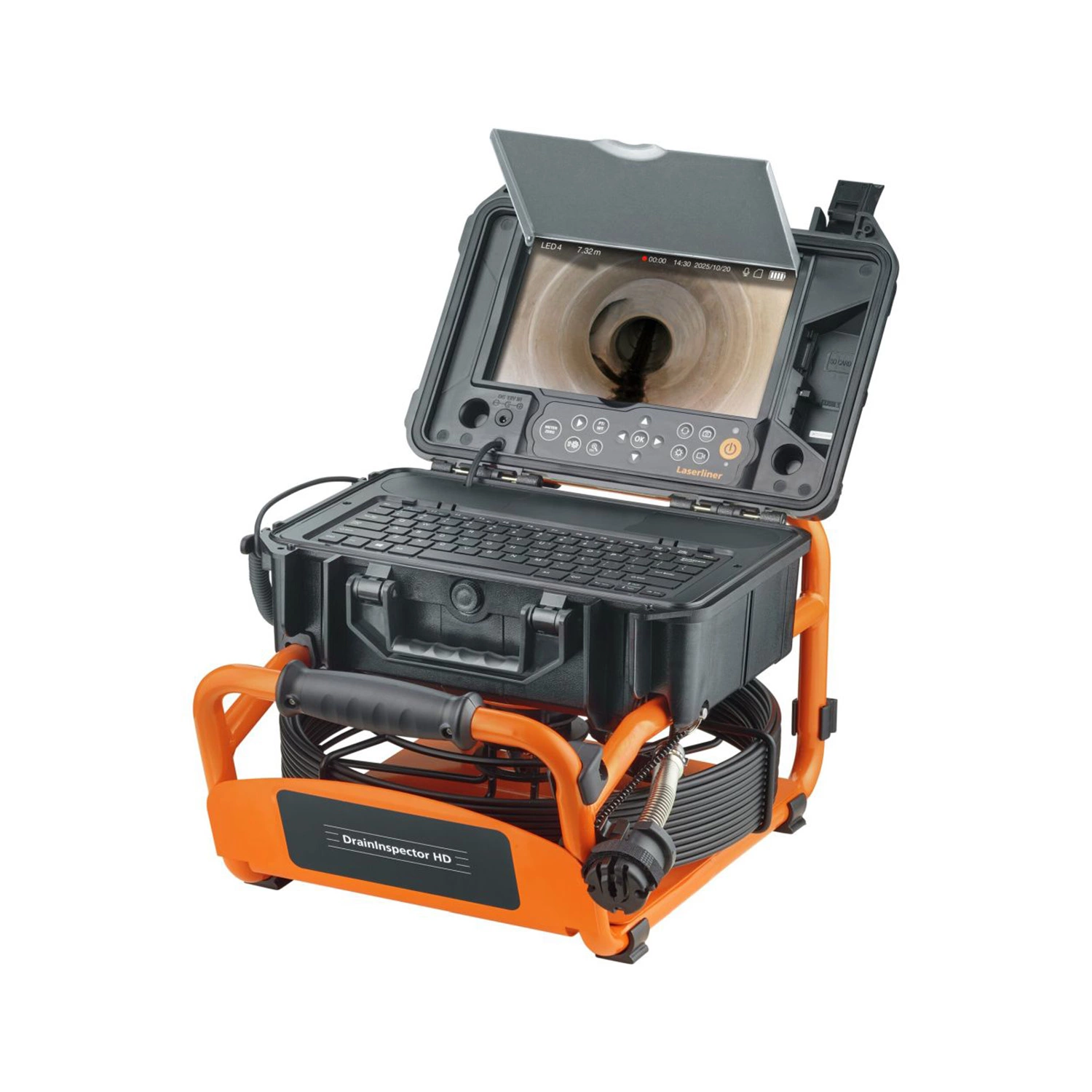Laserliner DrainInspector HD30 Caméra d'inspection dans un coffret - 23 mm x 30 m - 1920 x 1080 px