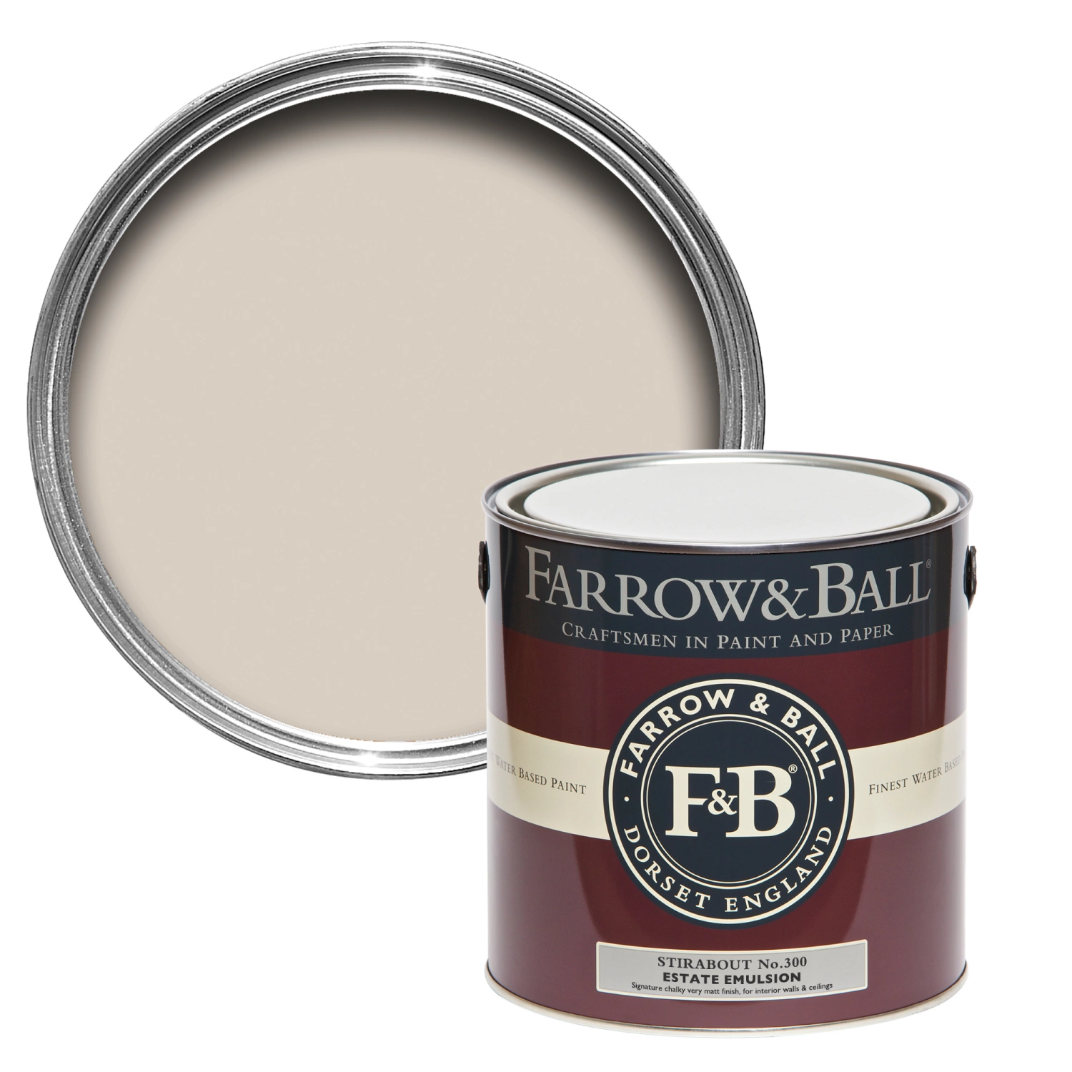 Farrow & Ball Estate Eggshell Stirabout No. 300 - 5L-image