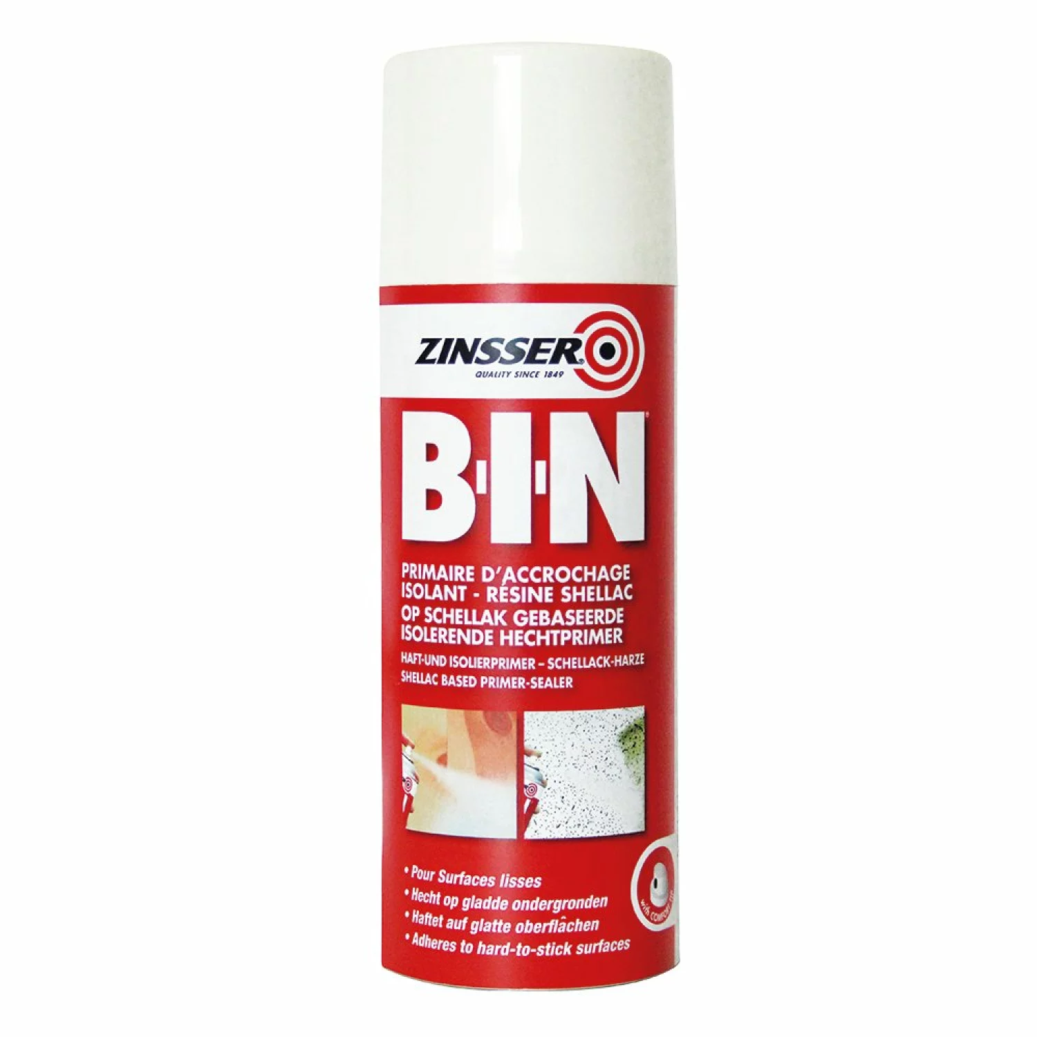 Zinsser Bin spray - Primer - wit - 400ML
