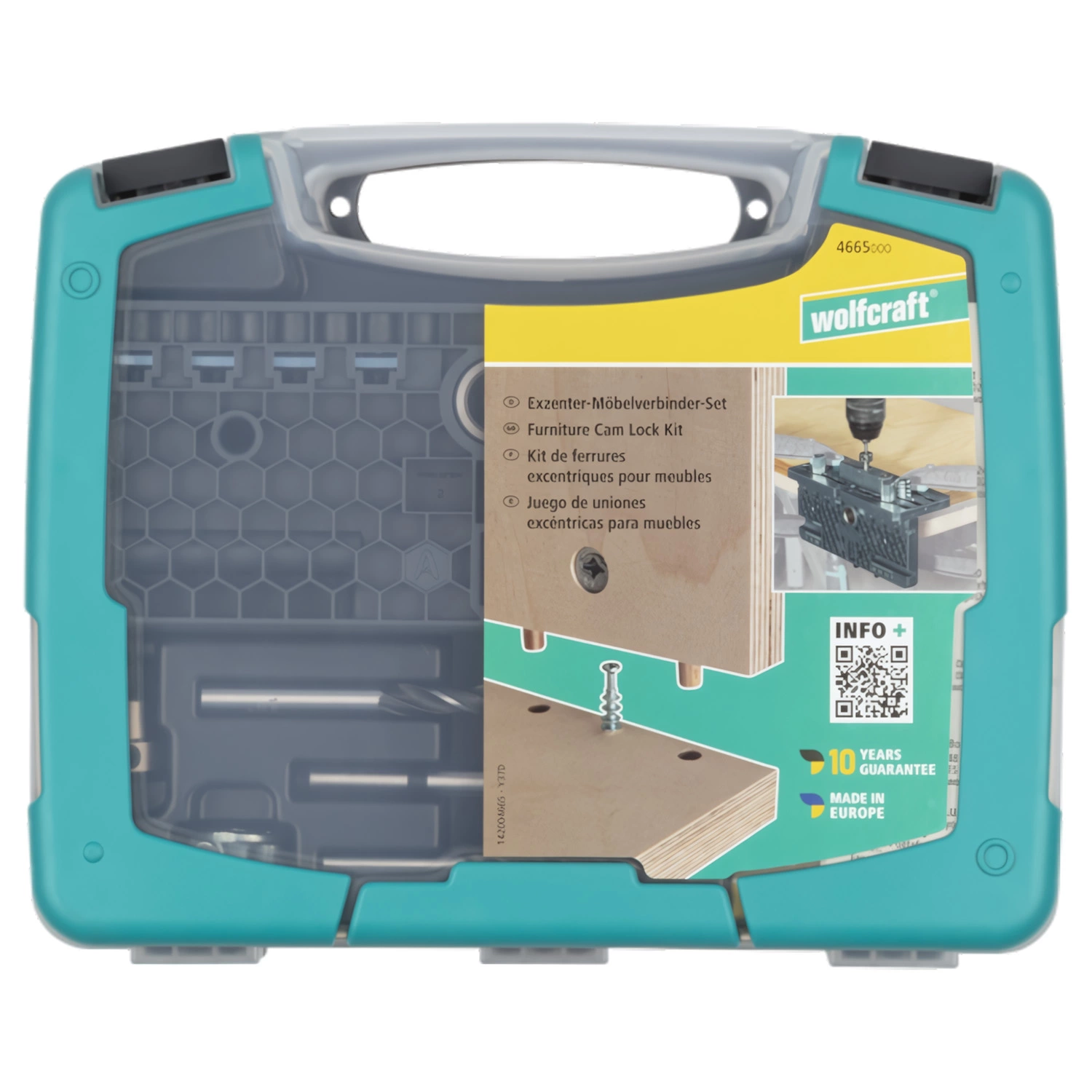 Wolfcraft 4665000 53-delige Meubelverbinding Set voor excenter-meubelverbindingen-image