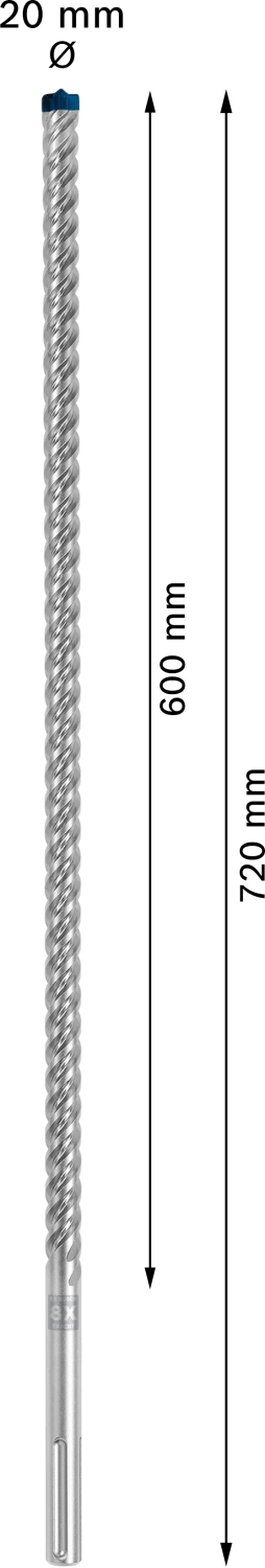 Bosch 2608900230 EXPERT Foret SDS Max-8X - 20x600x720mm-image