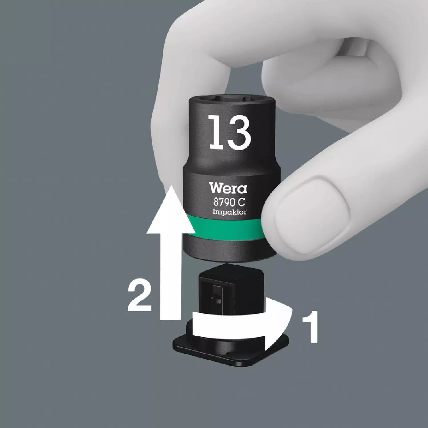 Wera 5004580001 Belt C Impaktor 1 9-delige Doppenset incl. houder - 1/2"-image