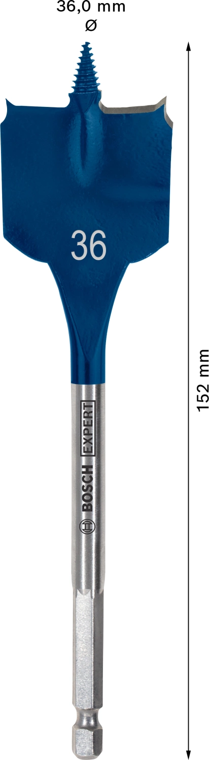 Bosch EXPERT 2608900328 - EXPERT Mèche plate Self Cut Speed, six pans 36 x 152 mm-image