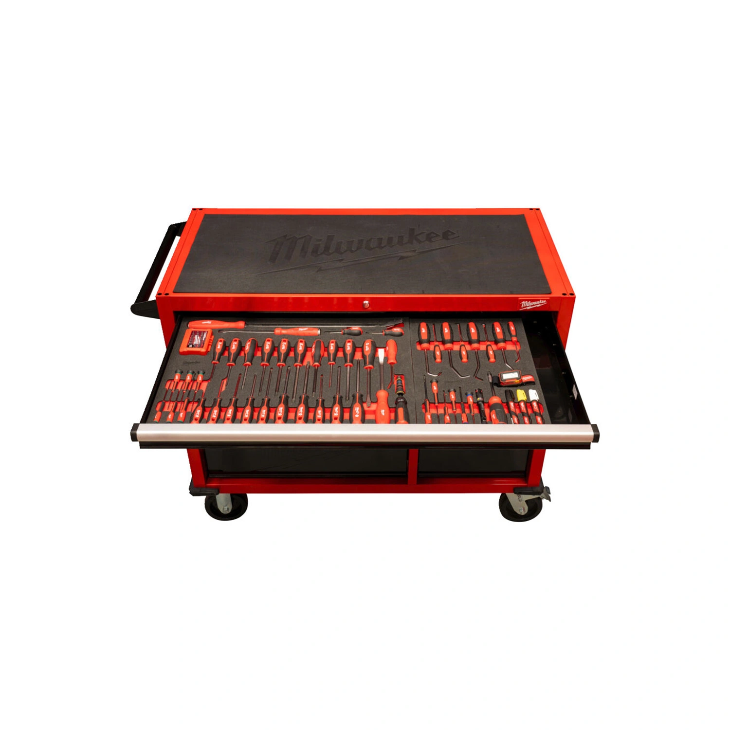 Milwaukee 4932502079 TOOLGUARD Stalen Gereedschapswagen gevuld - 501-delig - 10 laden - 46" / 117 cm