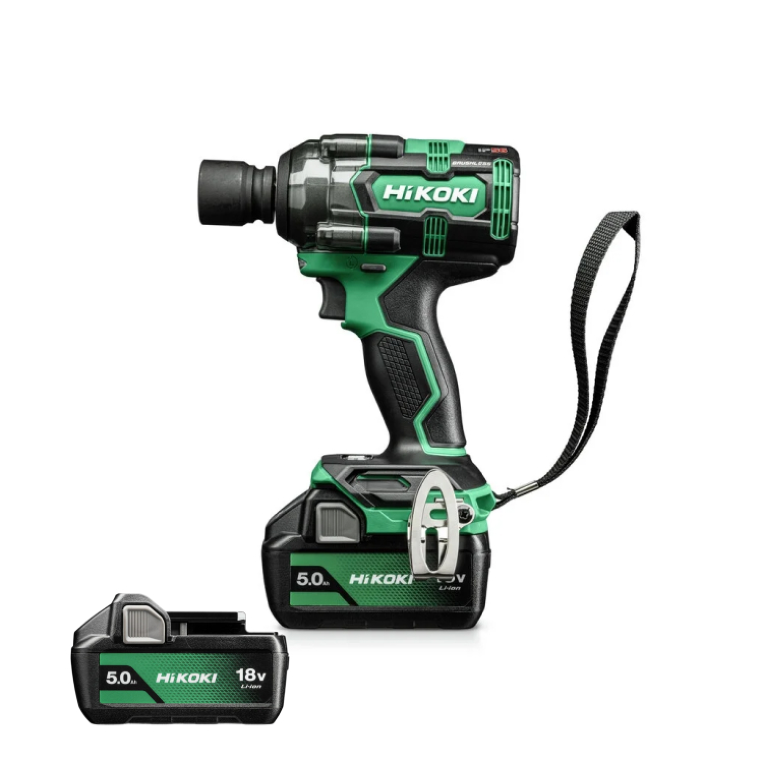 HiKOKI WR18DHWPZ Clé à chocs - 1/2" - 18V avec 2x batteries 5.0Ah et chargeur dans HSC II-image