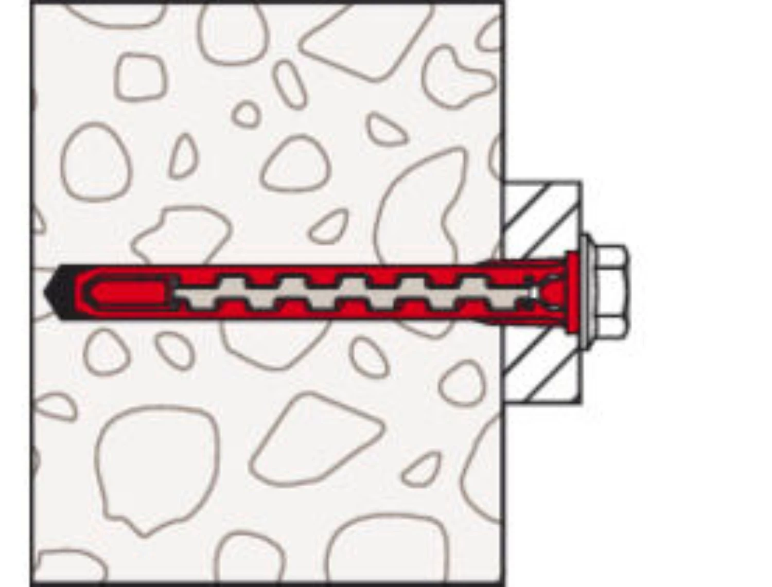 Fischer 577391 Cheville en nylon HybridPower 10 x 90 avec vis TX40 (10 pièces)-image