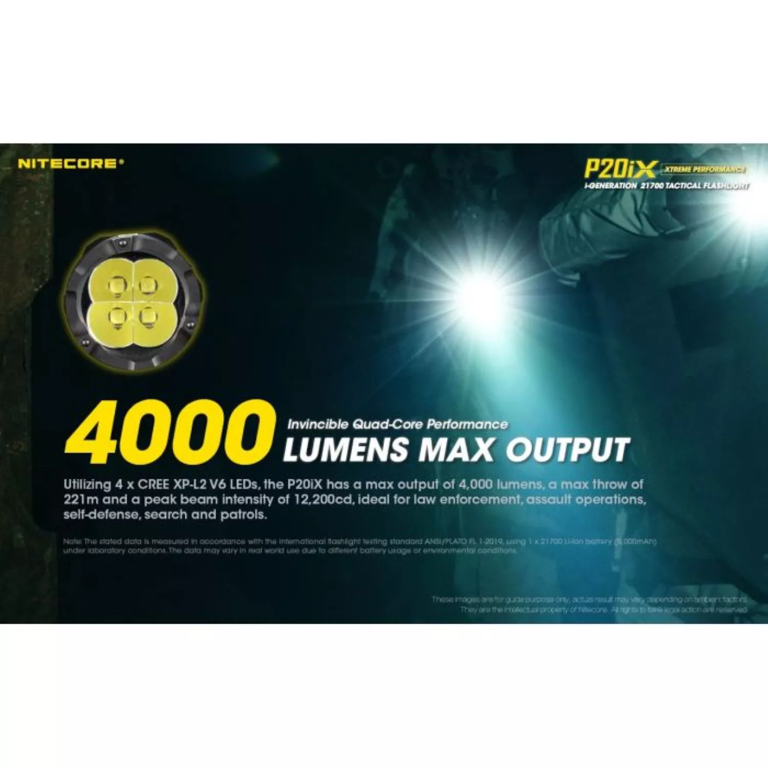 Nitecore P20IX Zaklamp - 4000Lm - oplaadbaar-image